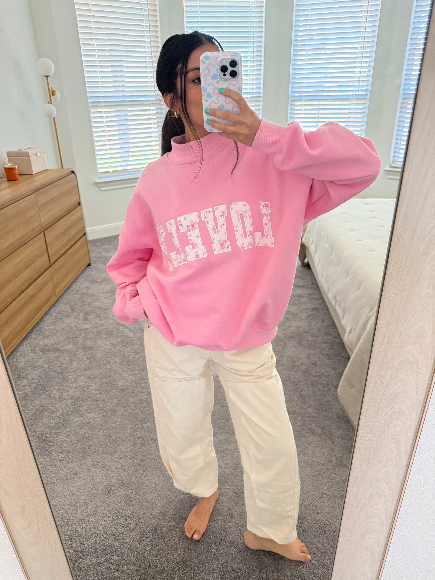 dreamy ivory barrel jeans