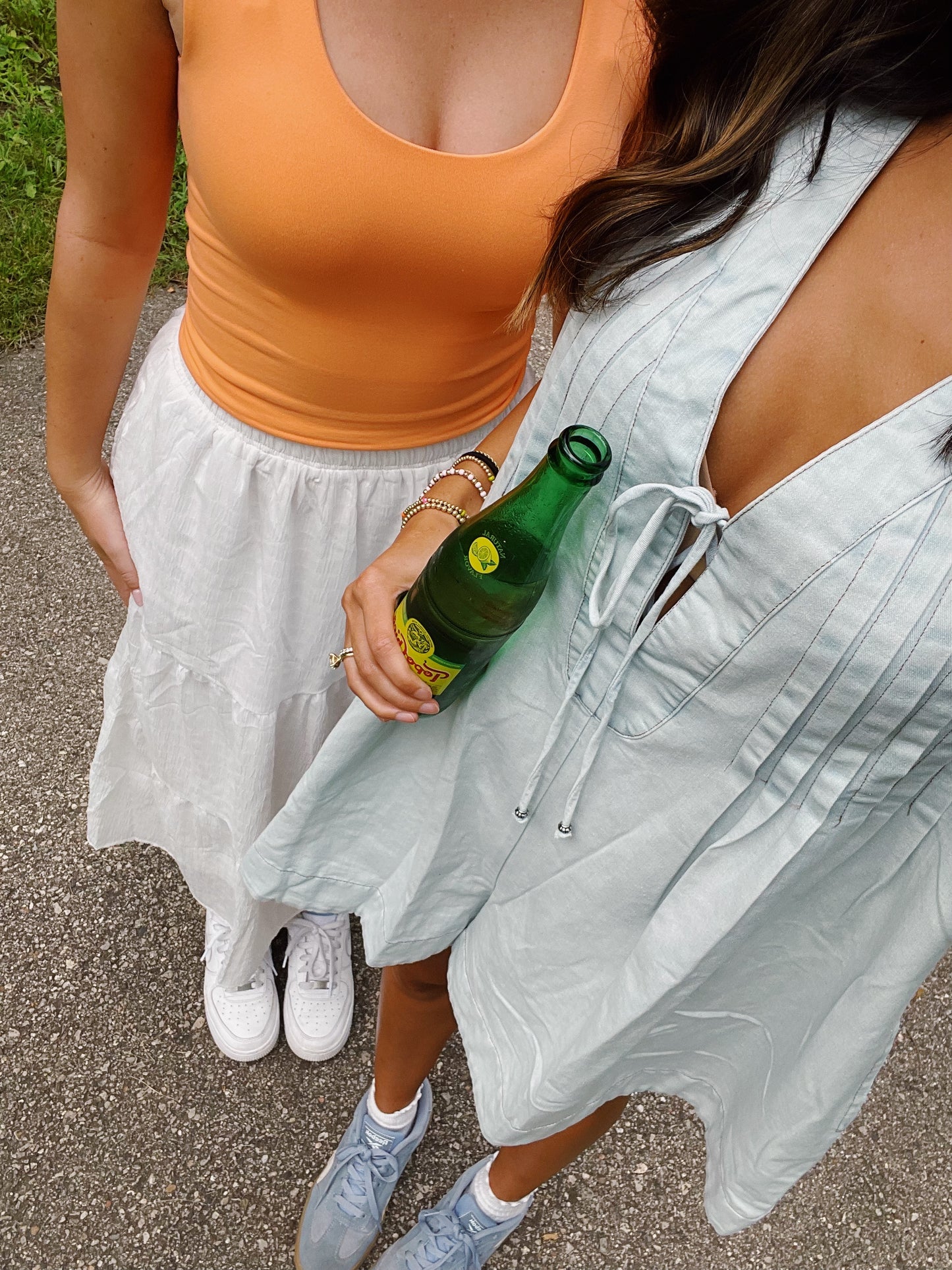 lovely white maxi skirt