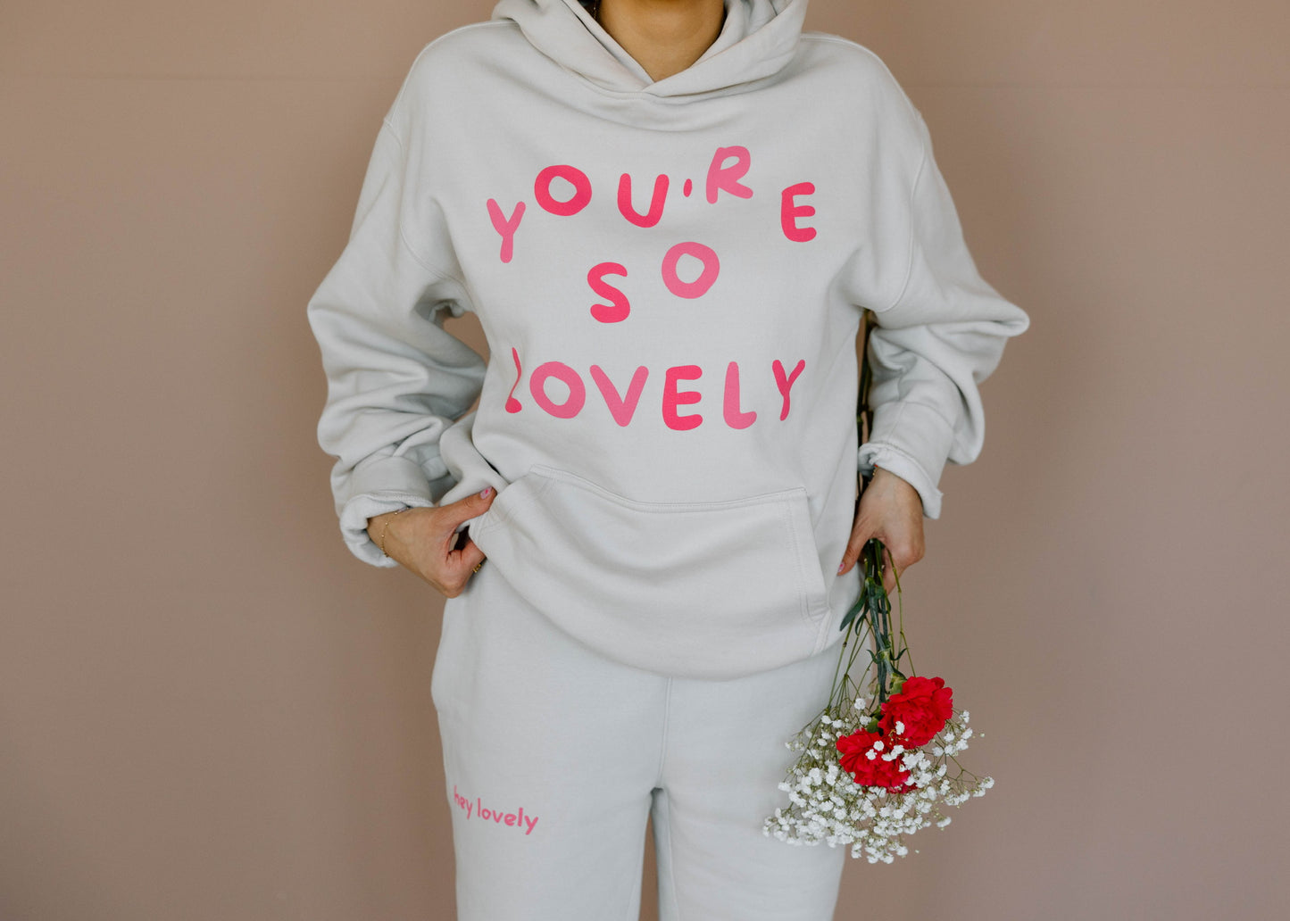HEY LOVELY SWEAT SET -SWEATPANTS