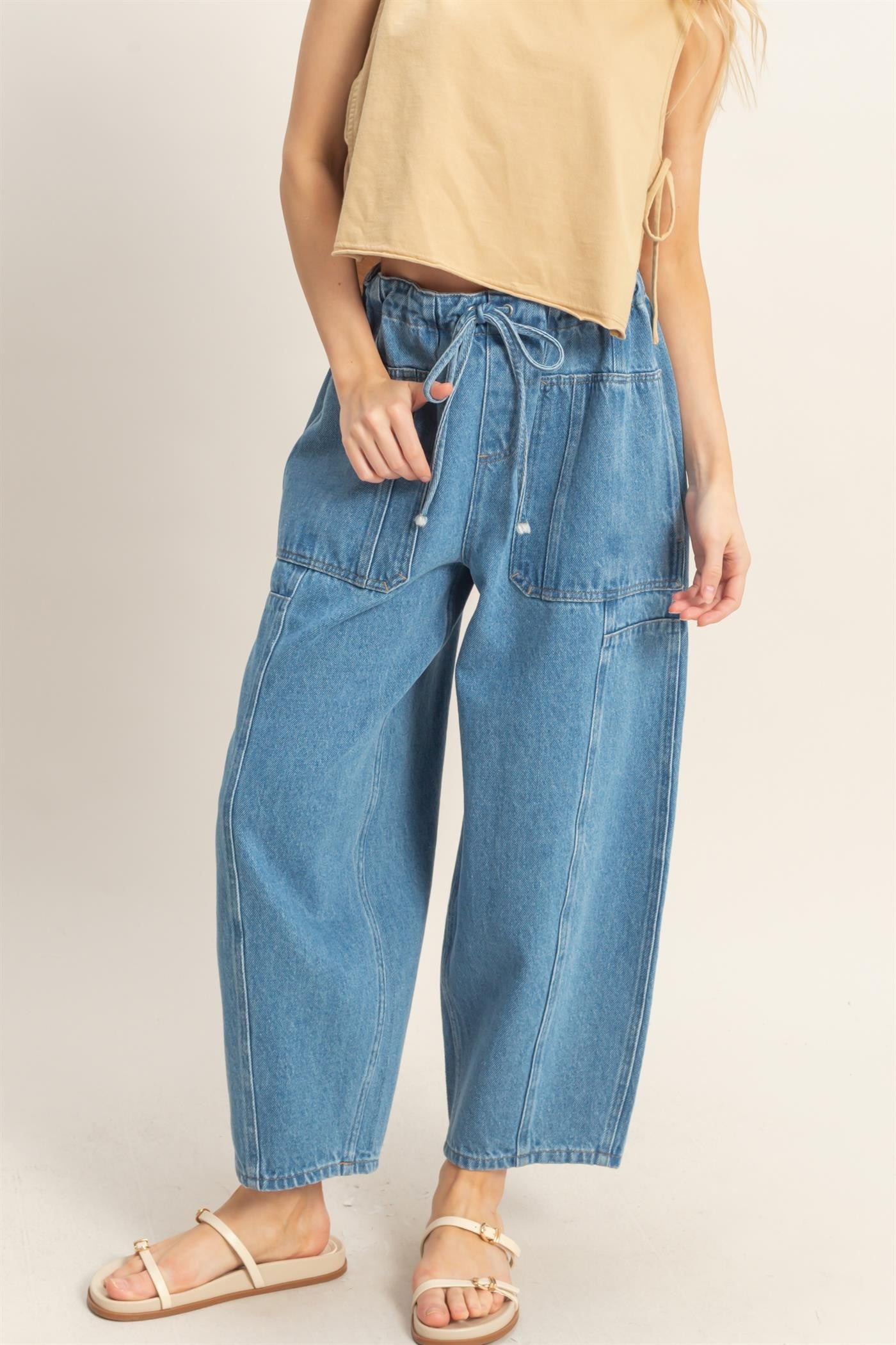 daily denim barrel jeans