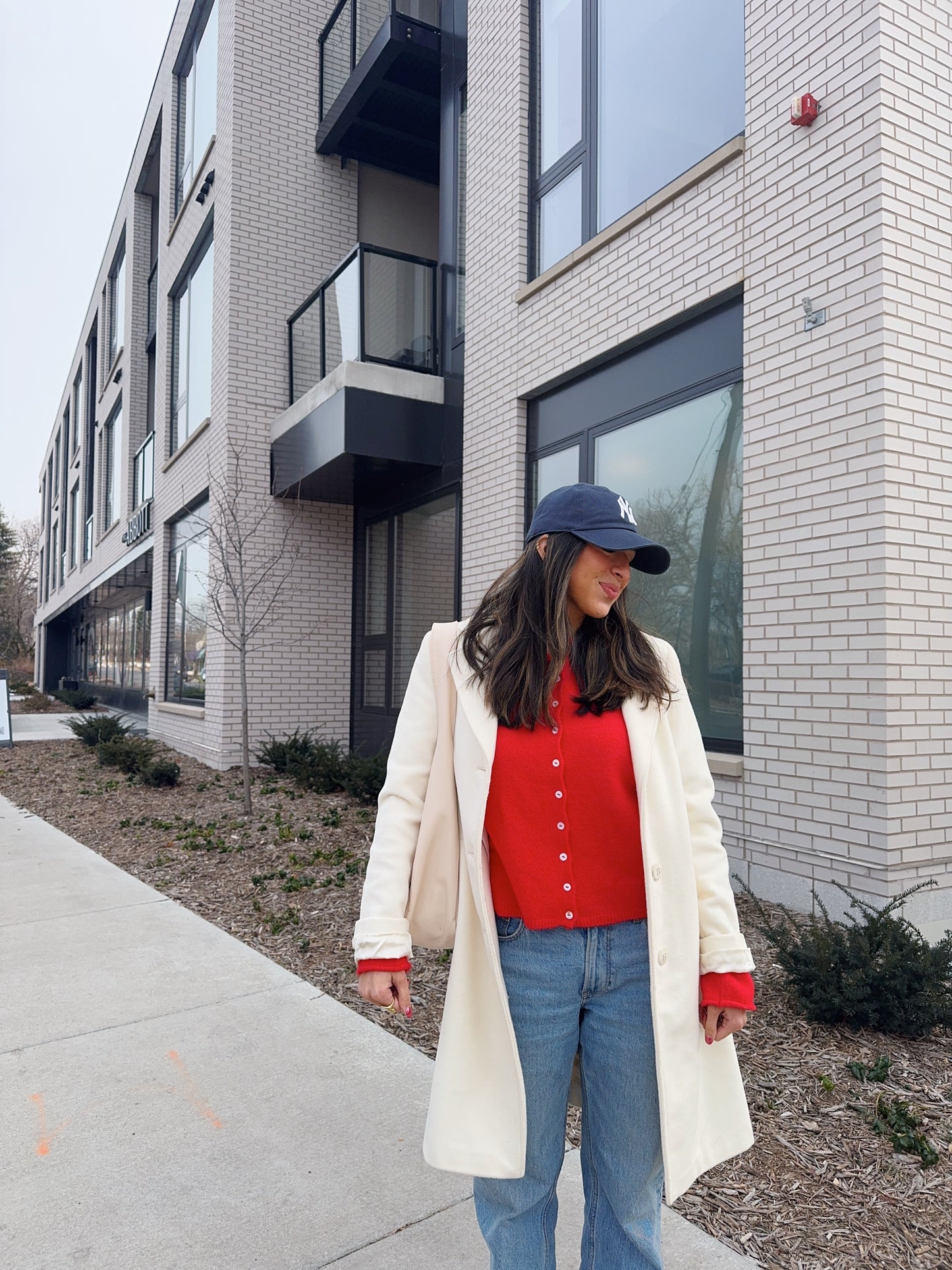 the Lorie cardigan -RED