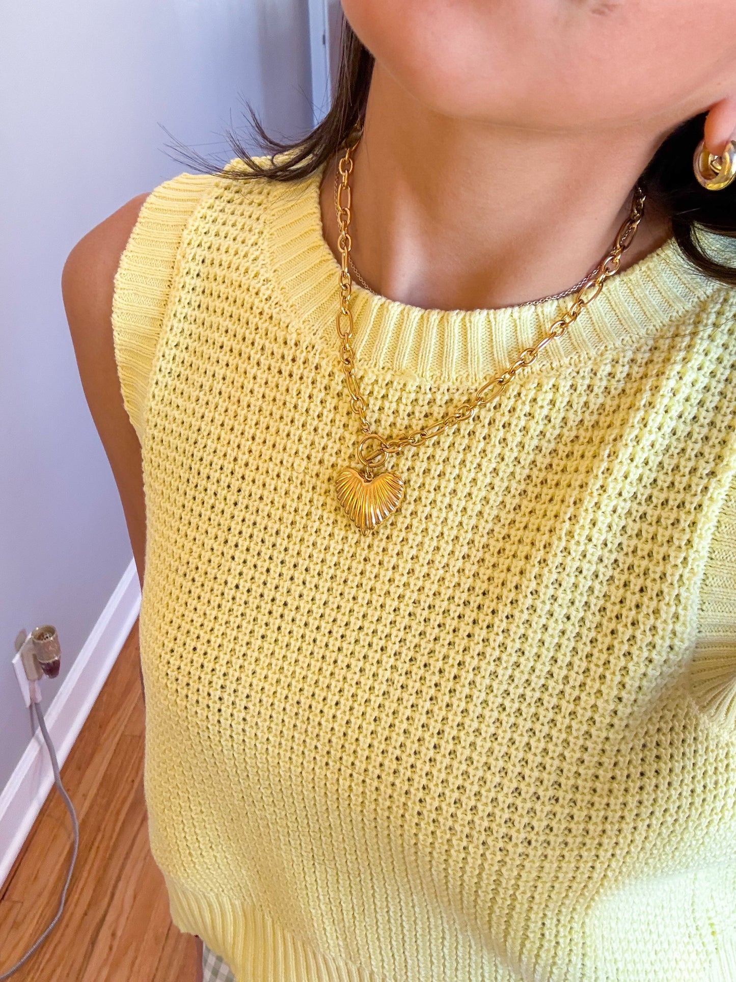 the Luna heart necklace
