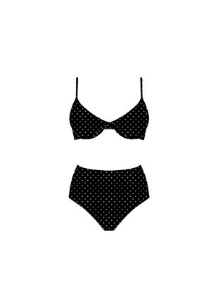 princess polka dot bikini set