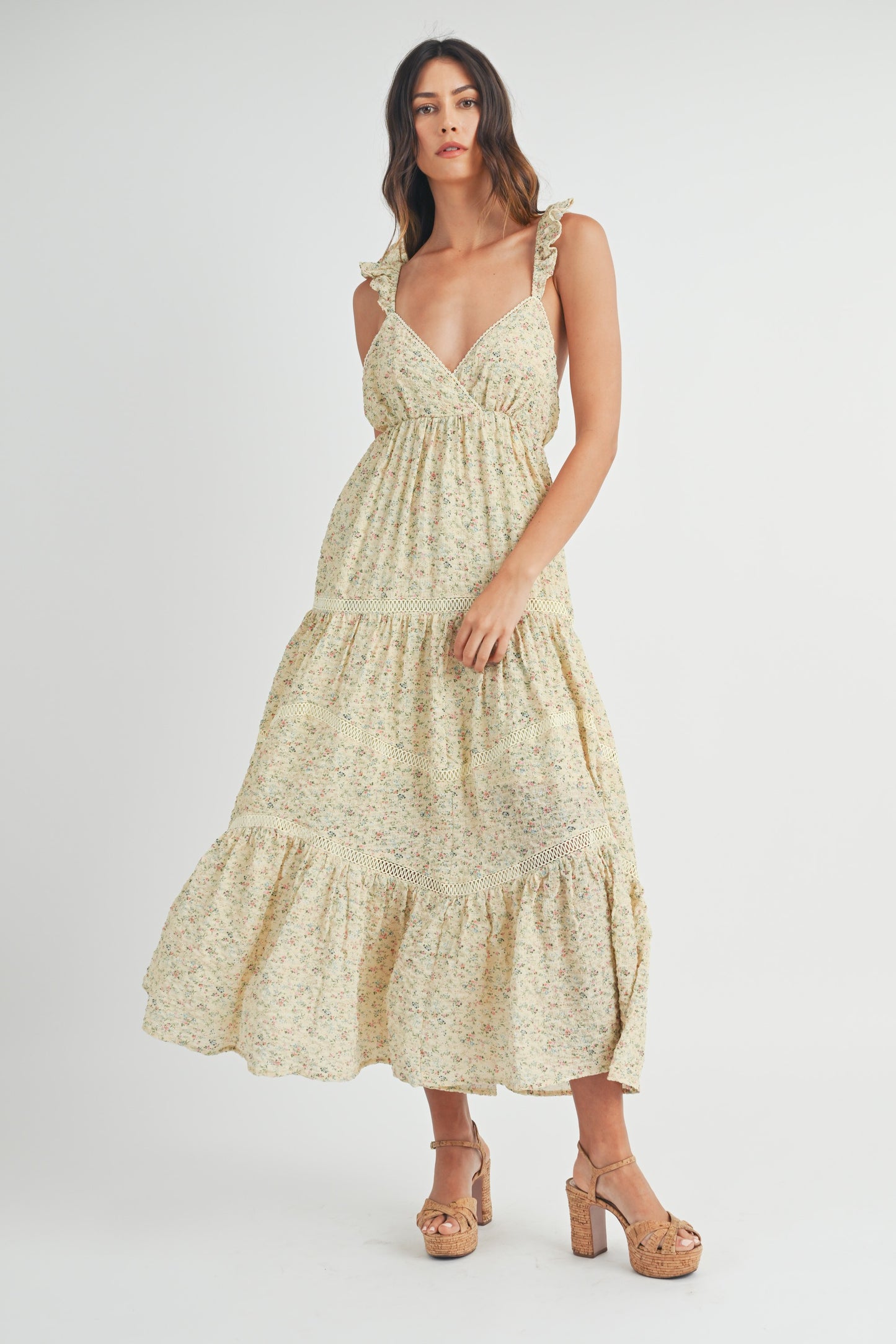 sunshine floral maxi dress