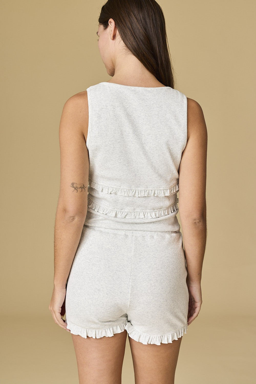 the Sarah ruffle knit set
