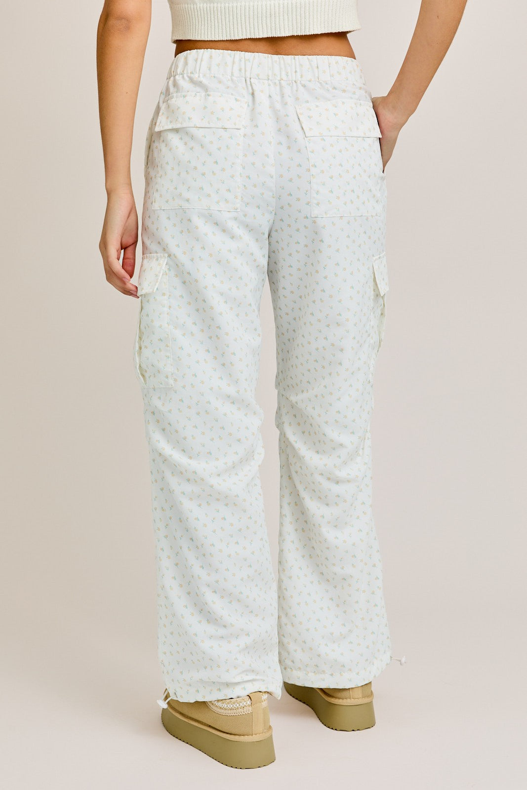 ditsy floral cargo pants