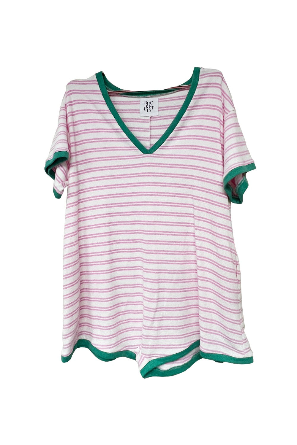 candy striped romper