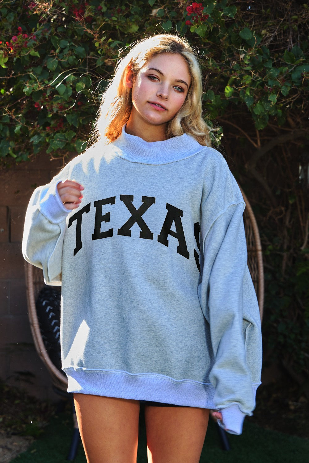 the TX gal mockneck