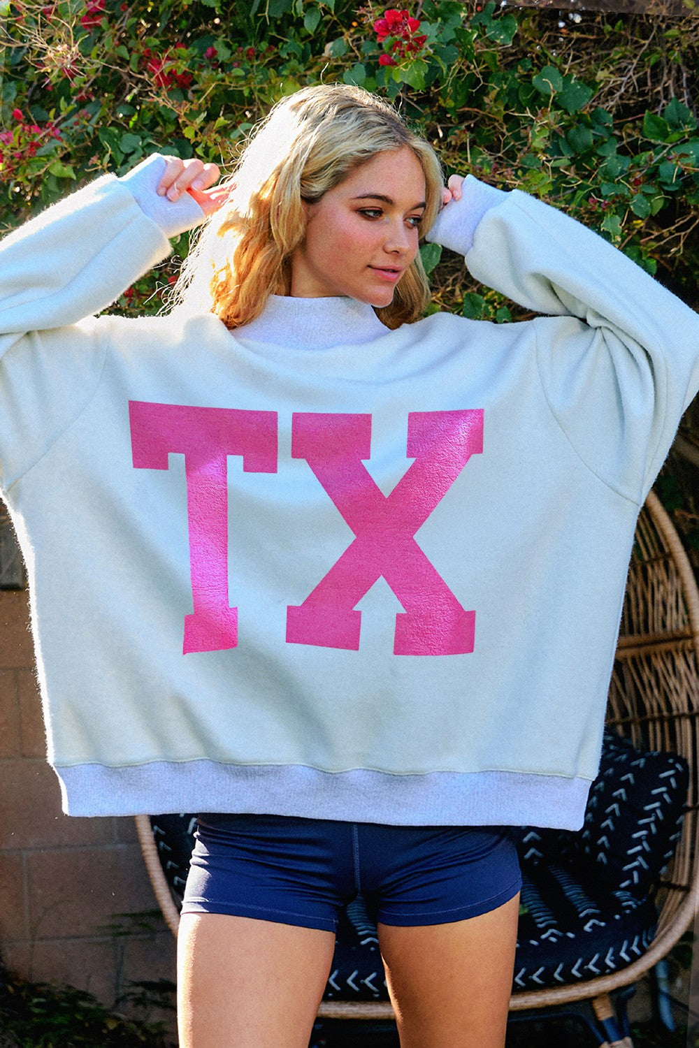 the TX gal mockneck