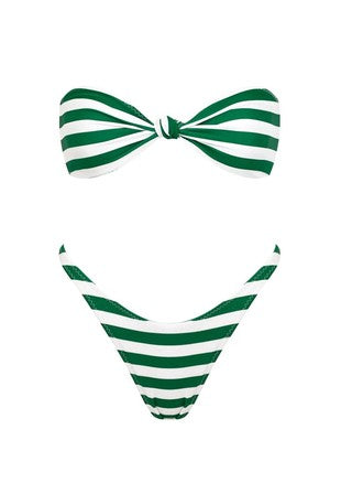 heavenly striped bikini set