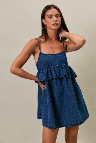 denim daisy dress