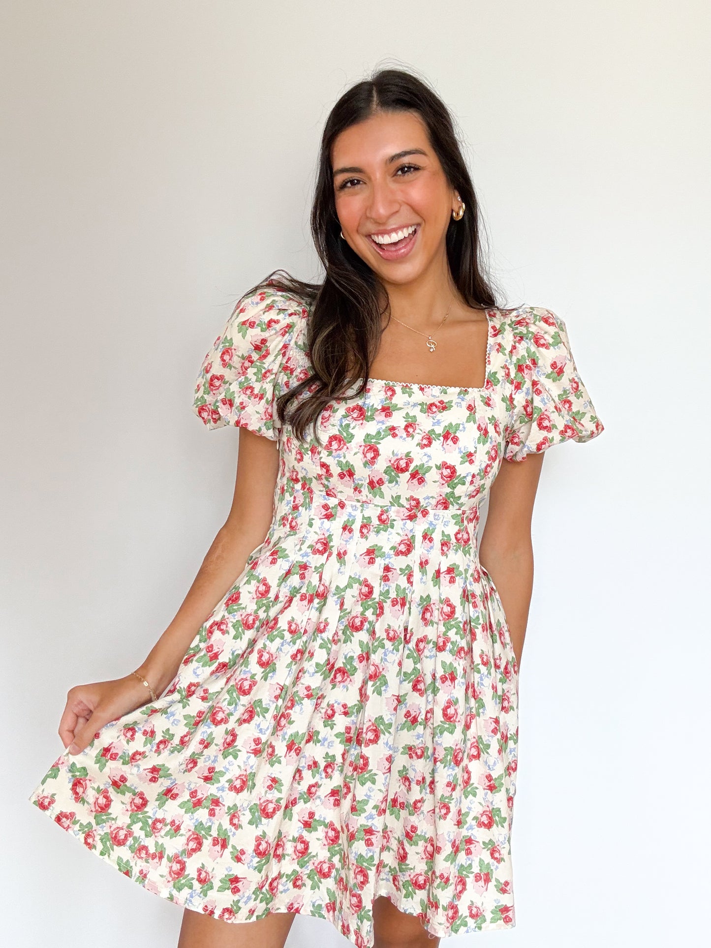 flower fields babydoll dress