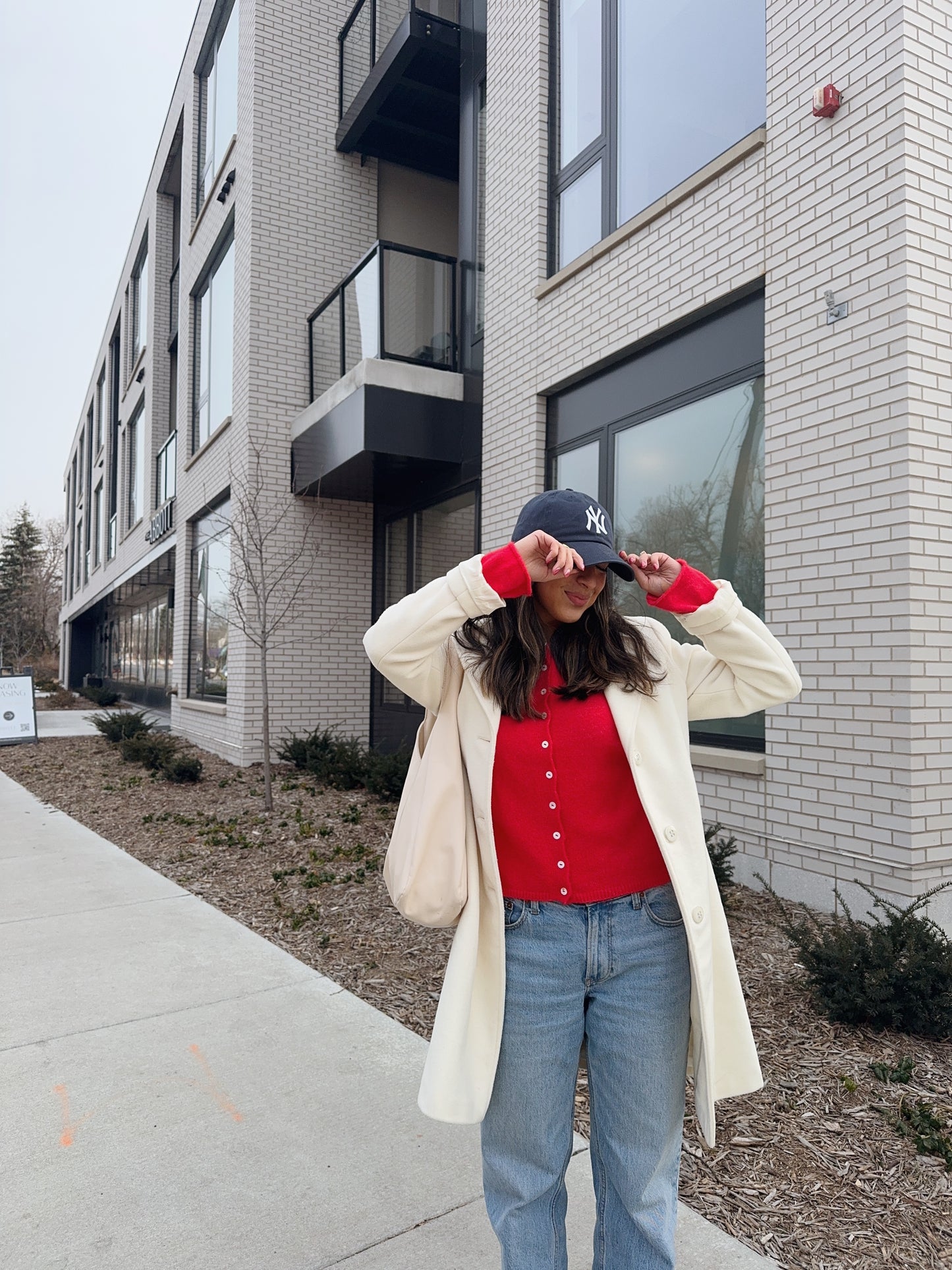 the Lorie cardigan -RED