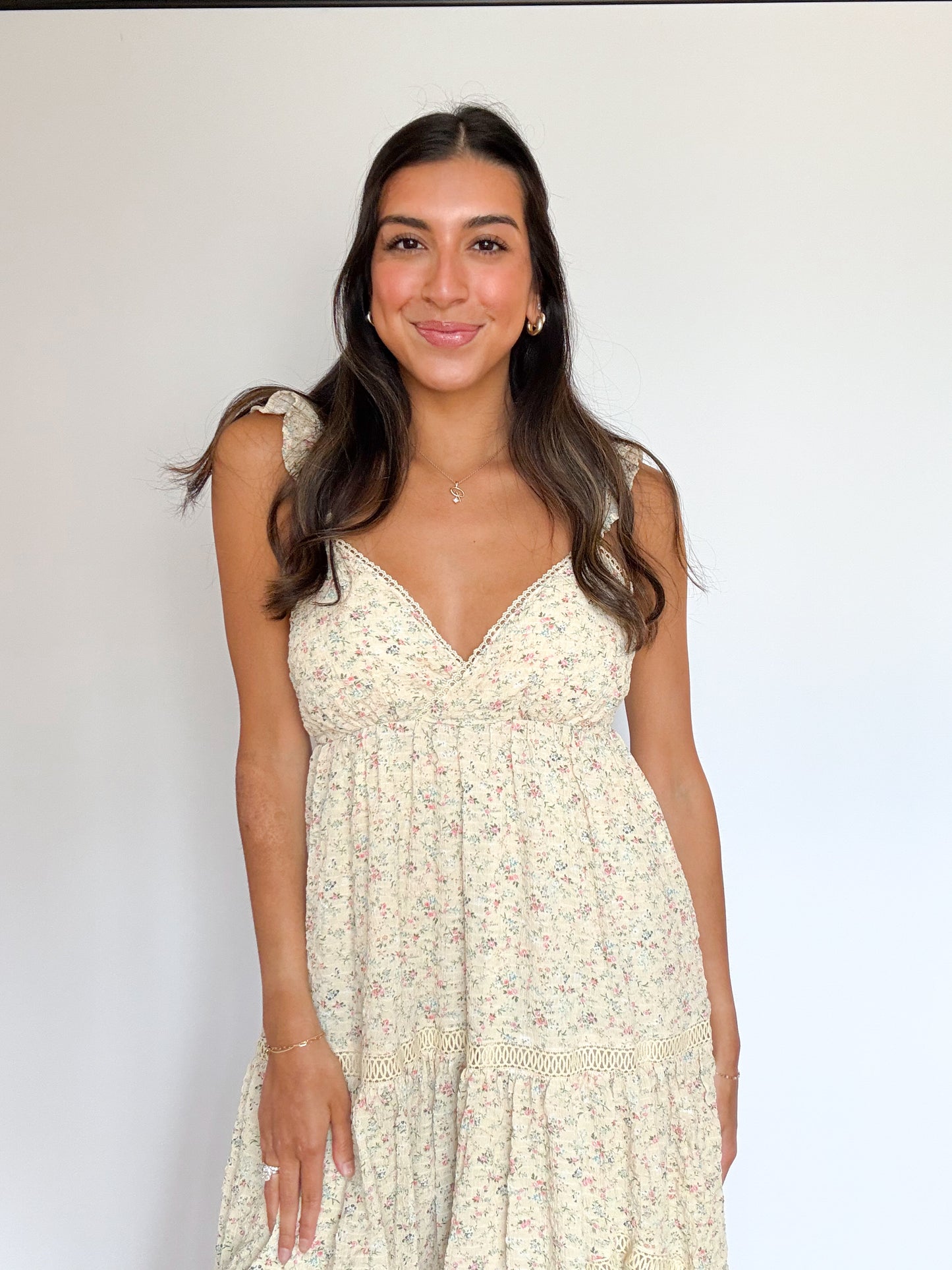 sunshine floral maxi dress