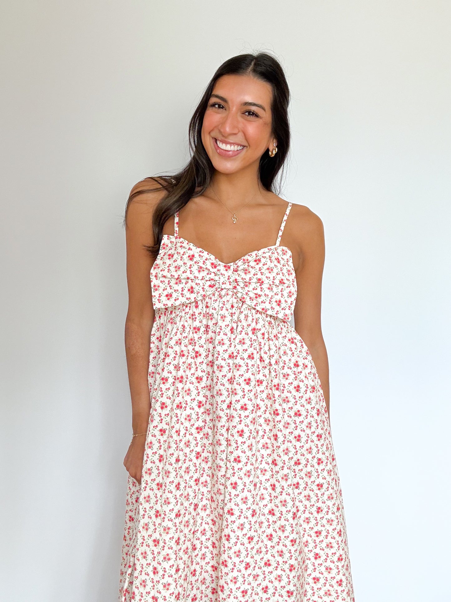 rose garden midi dress