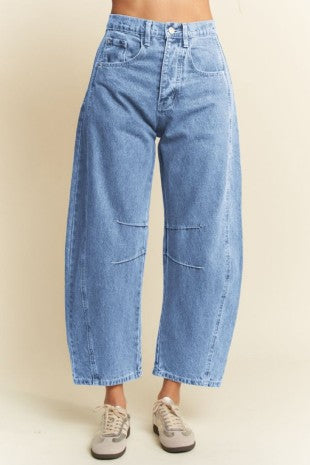 go-to barrel jeans