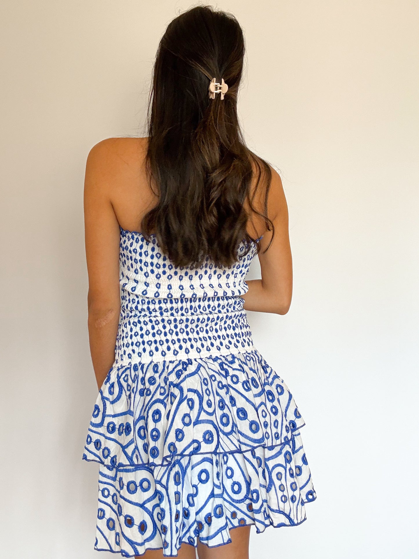 Santorini sky mini dress