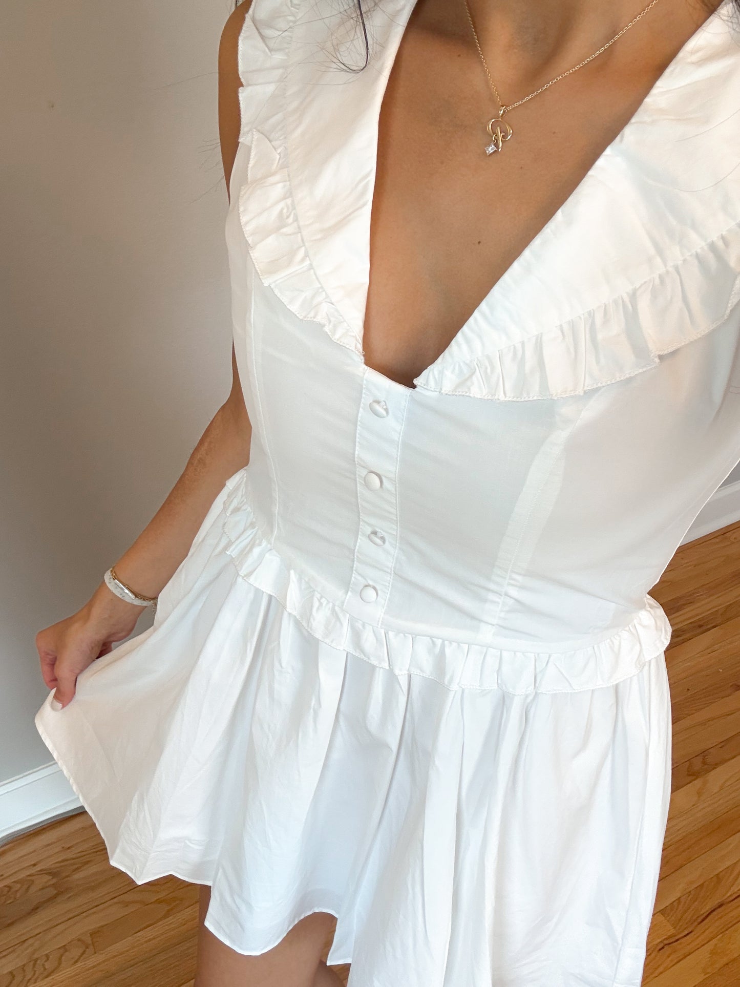 classy girl white dress