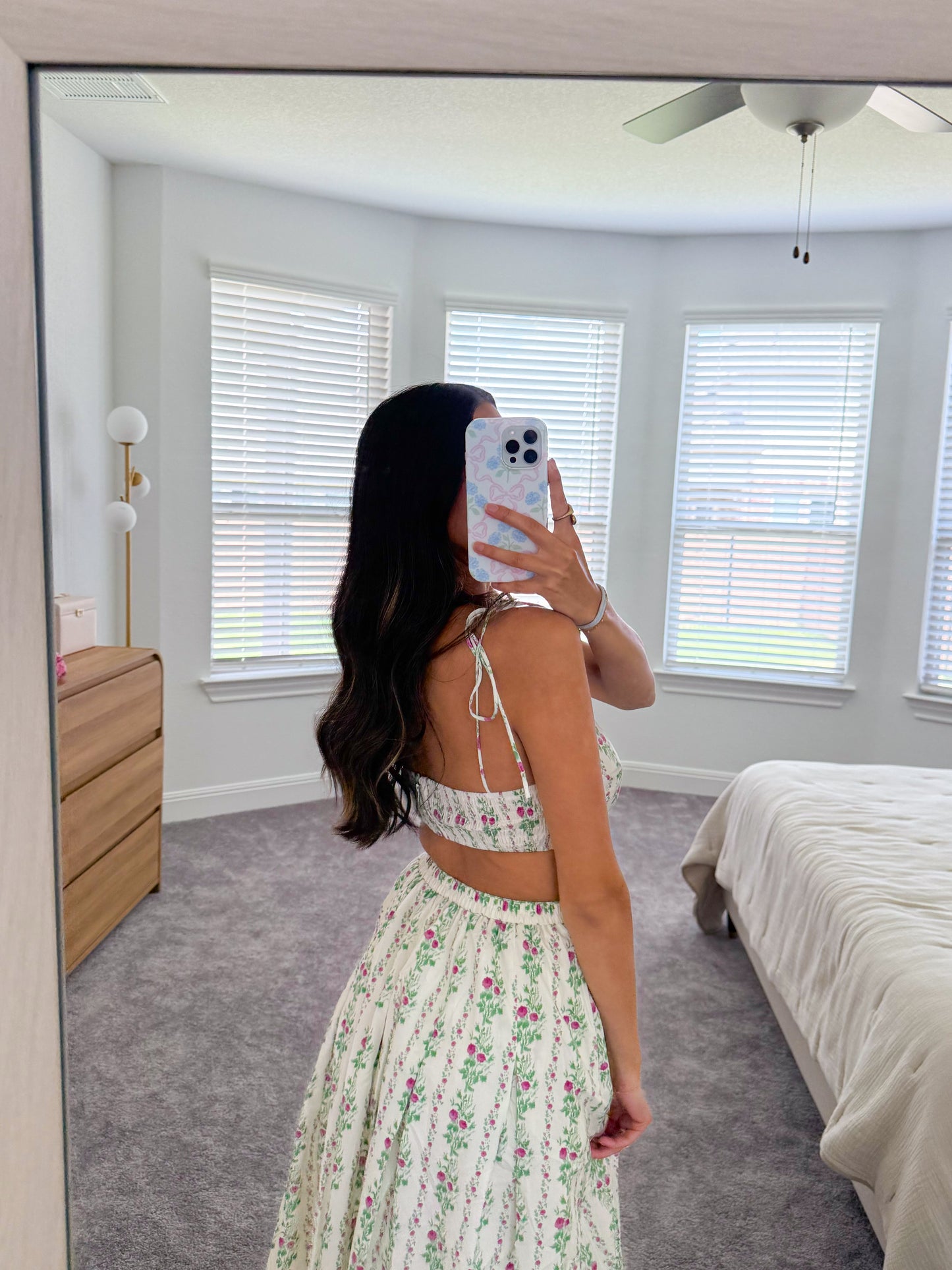 blossom belle midi dress