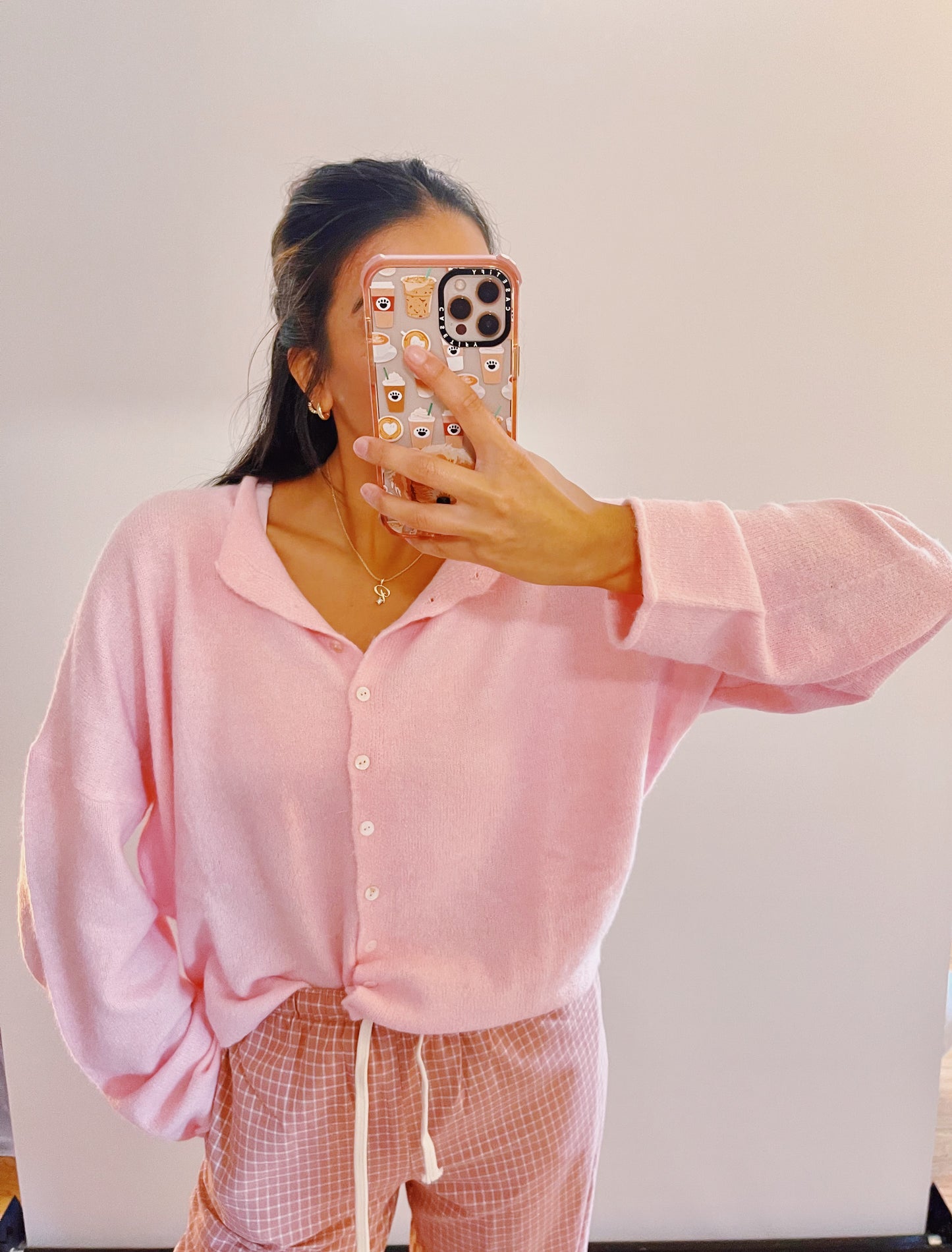 the Lorie cardigan -BABY PINK (PREORDER)