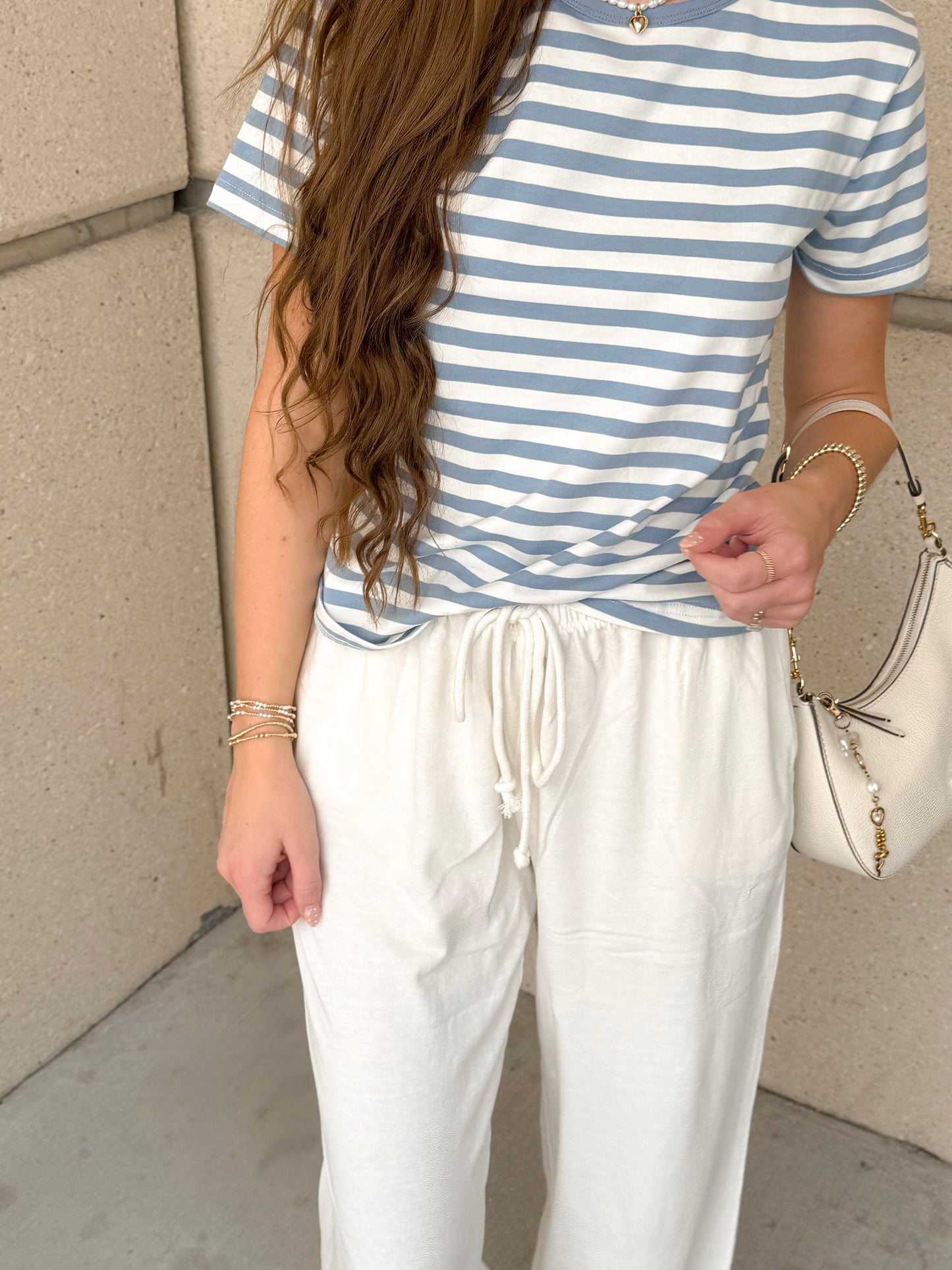 the Brandy drawstring pants -IVORY