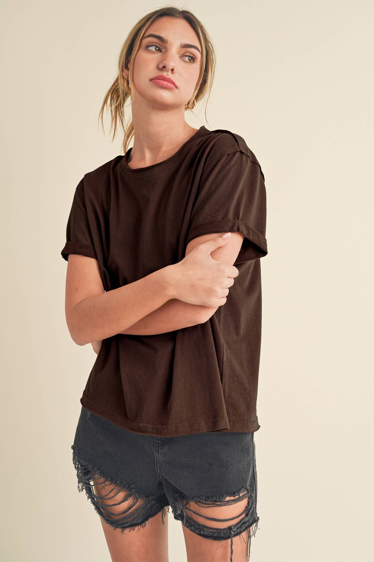 Mali Baby Tee: Brown