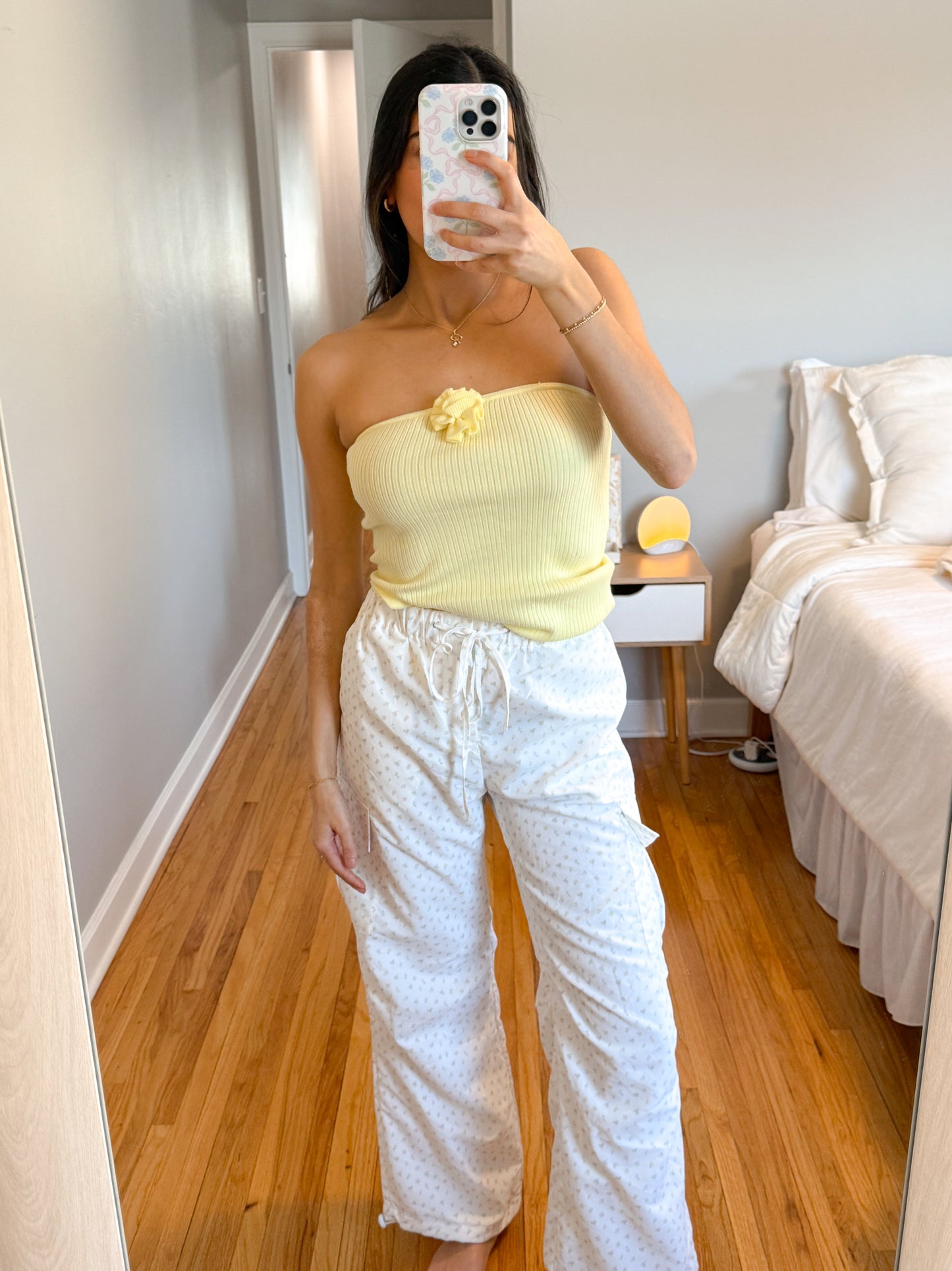 ditsy floral cargo pants