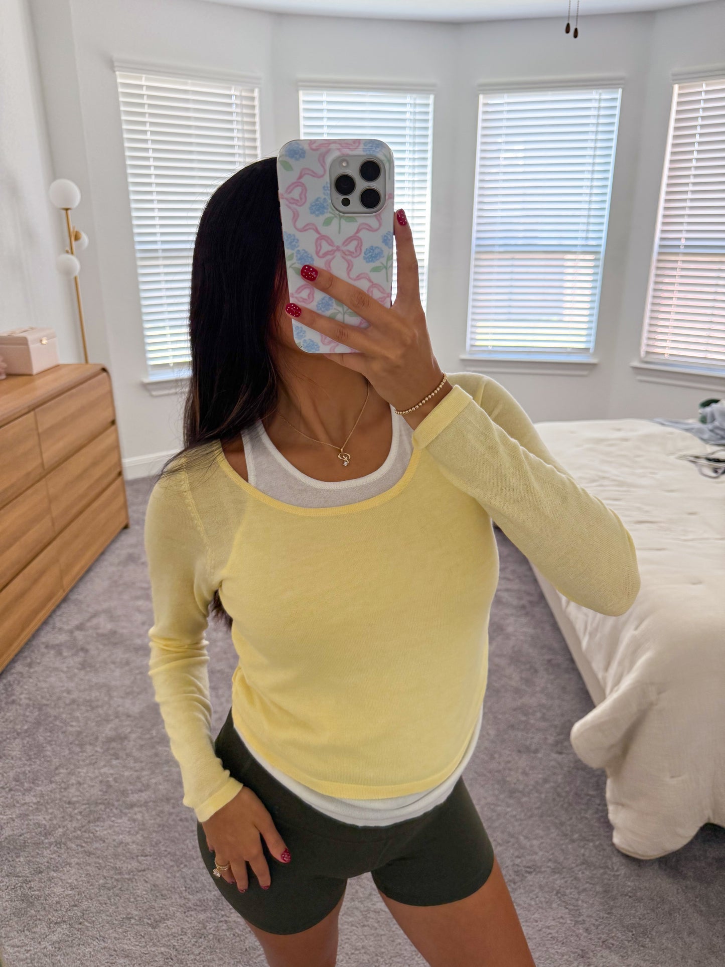 soft layered top -BUTTER