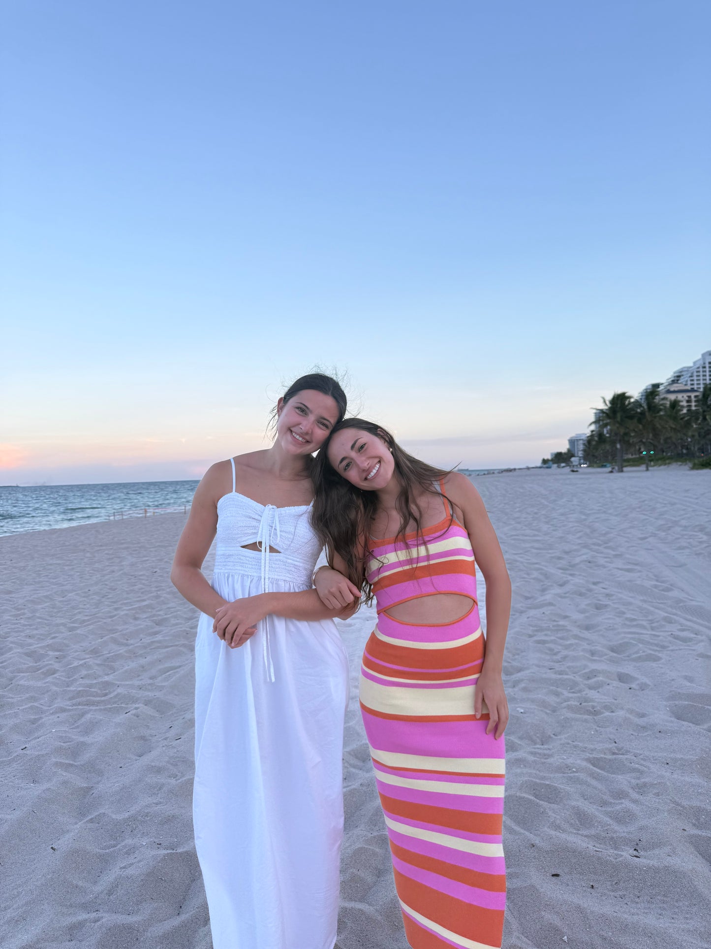 bright sunset midi dress