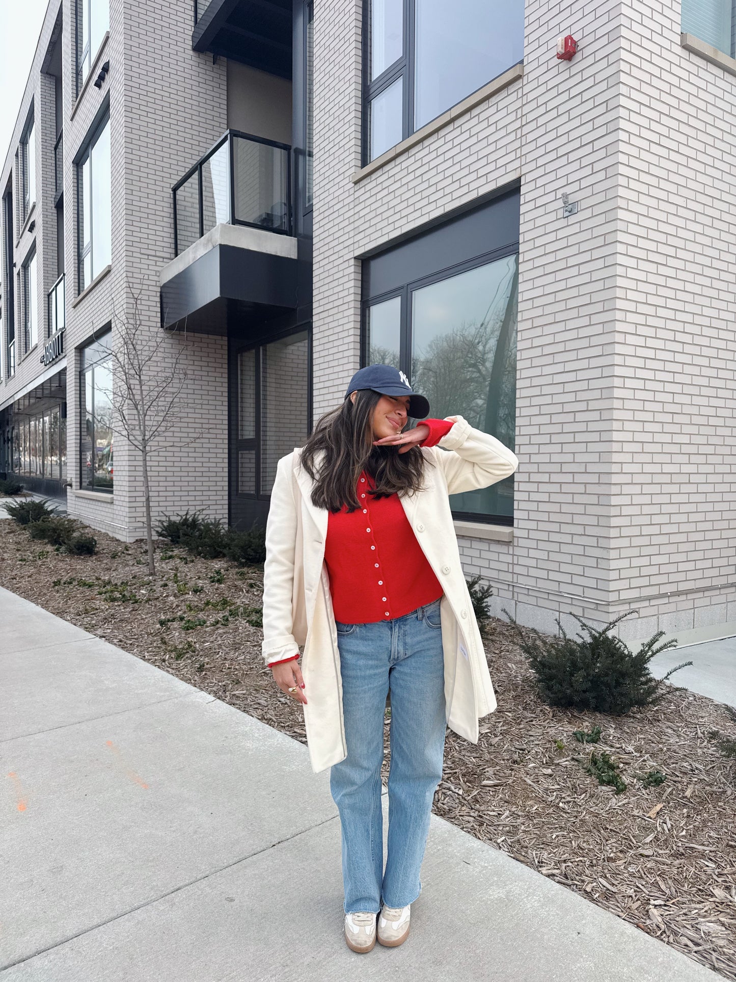 the Lorie cardigan -RED