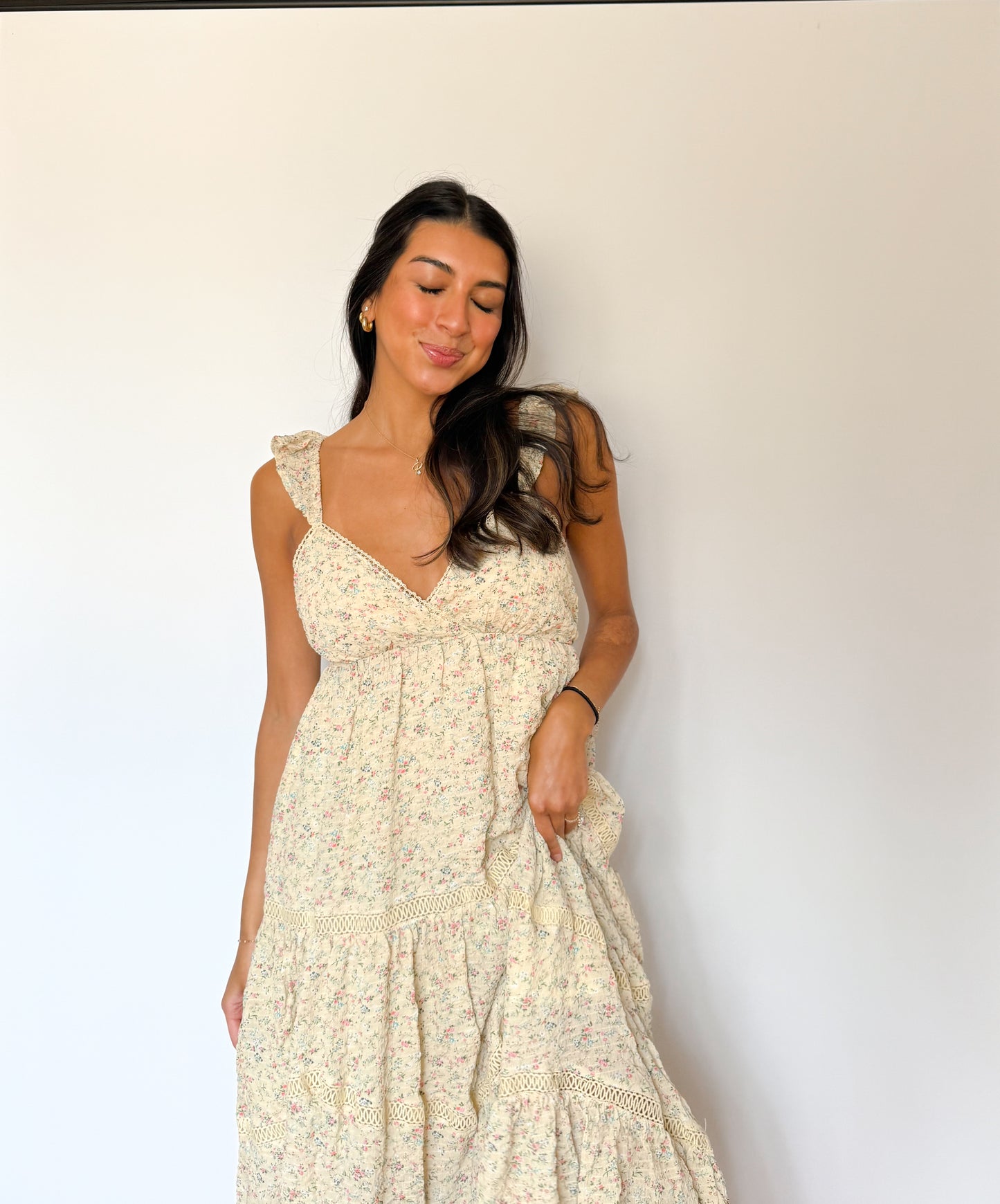 sunshine floral maxi dress