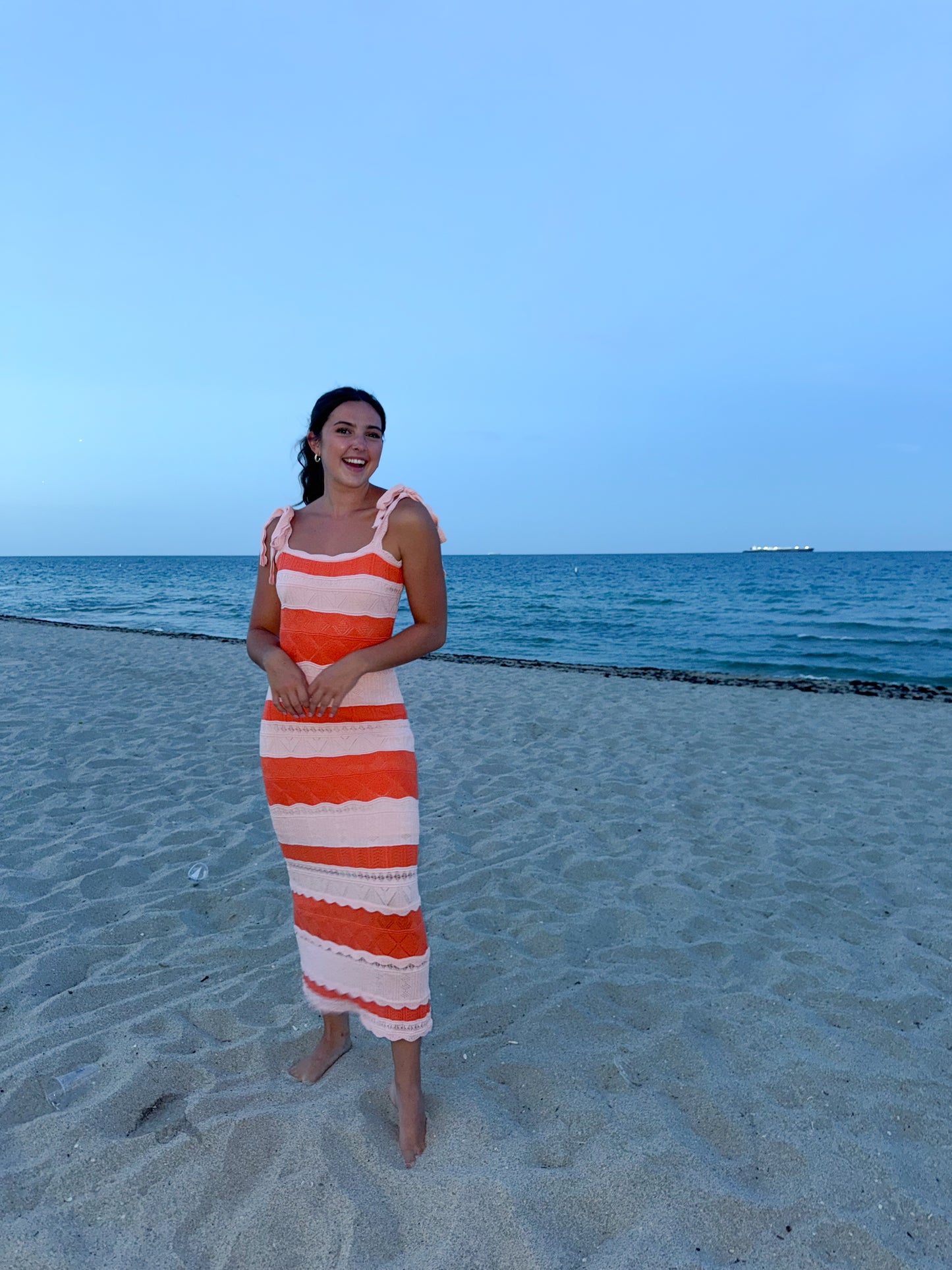 orange dream maxi dress