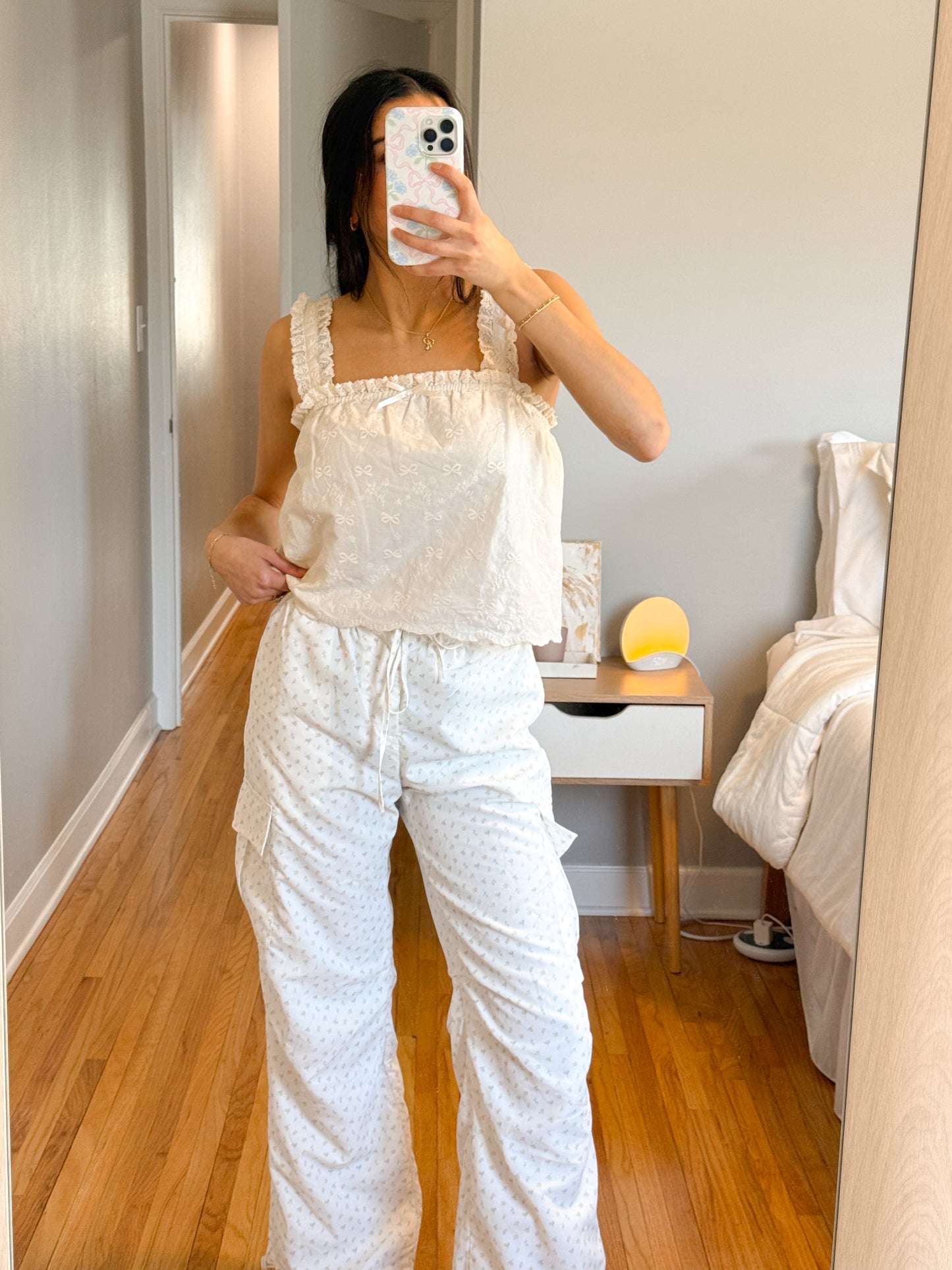 ditsy floral cargo pants