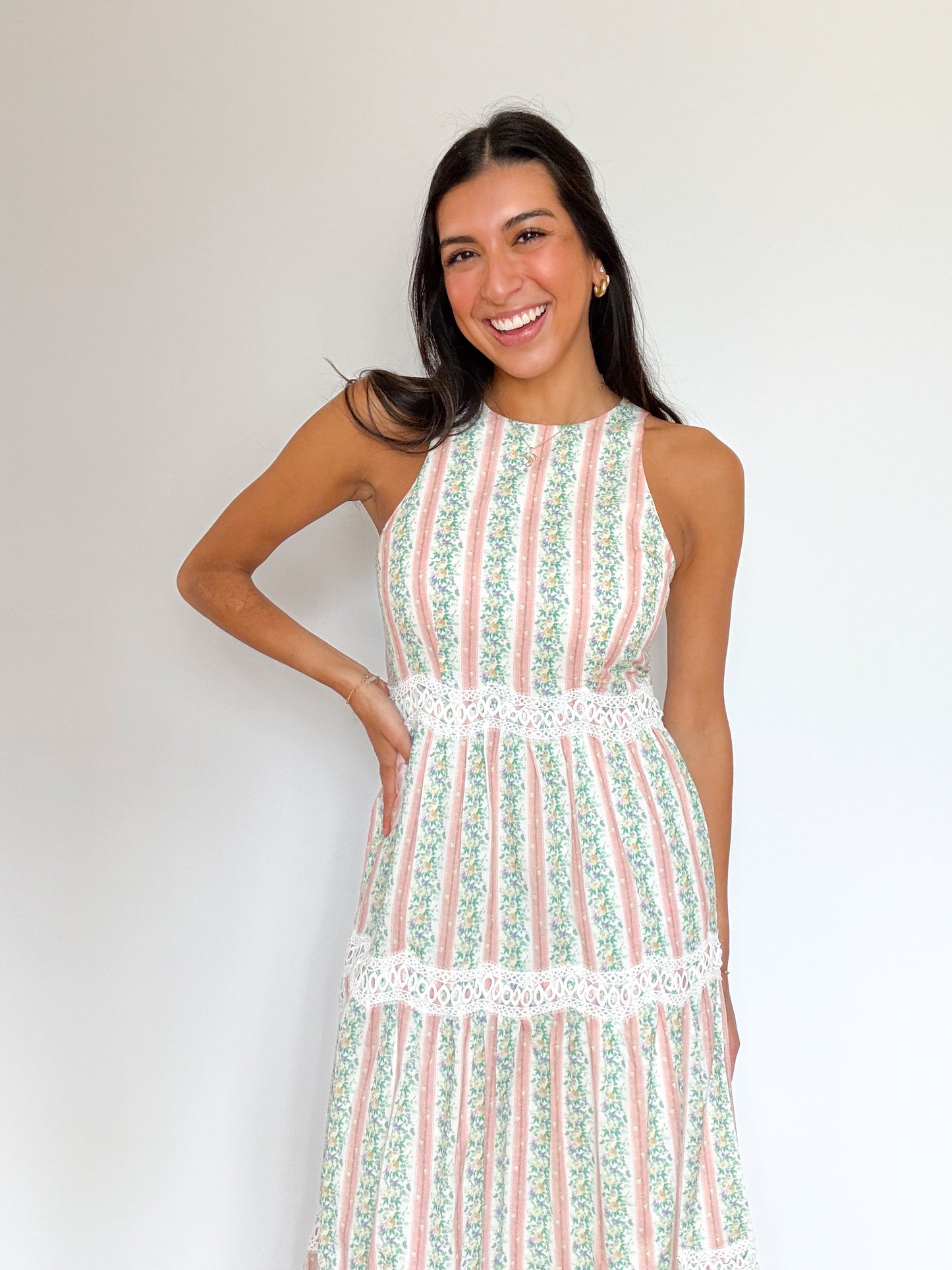girl brunch midi dress