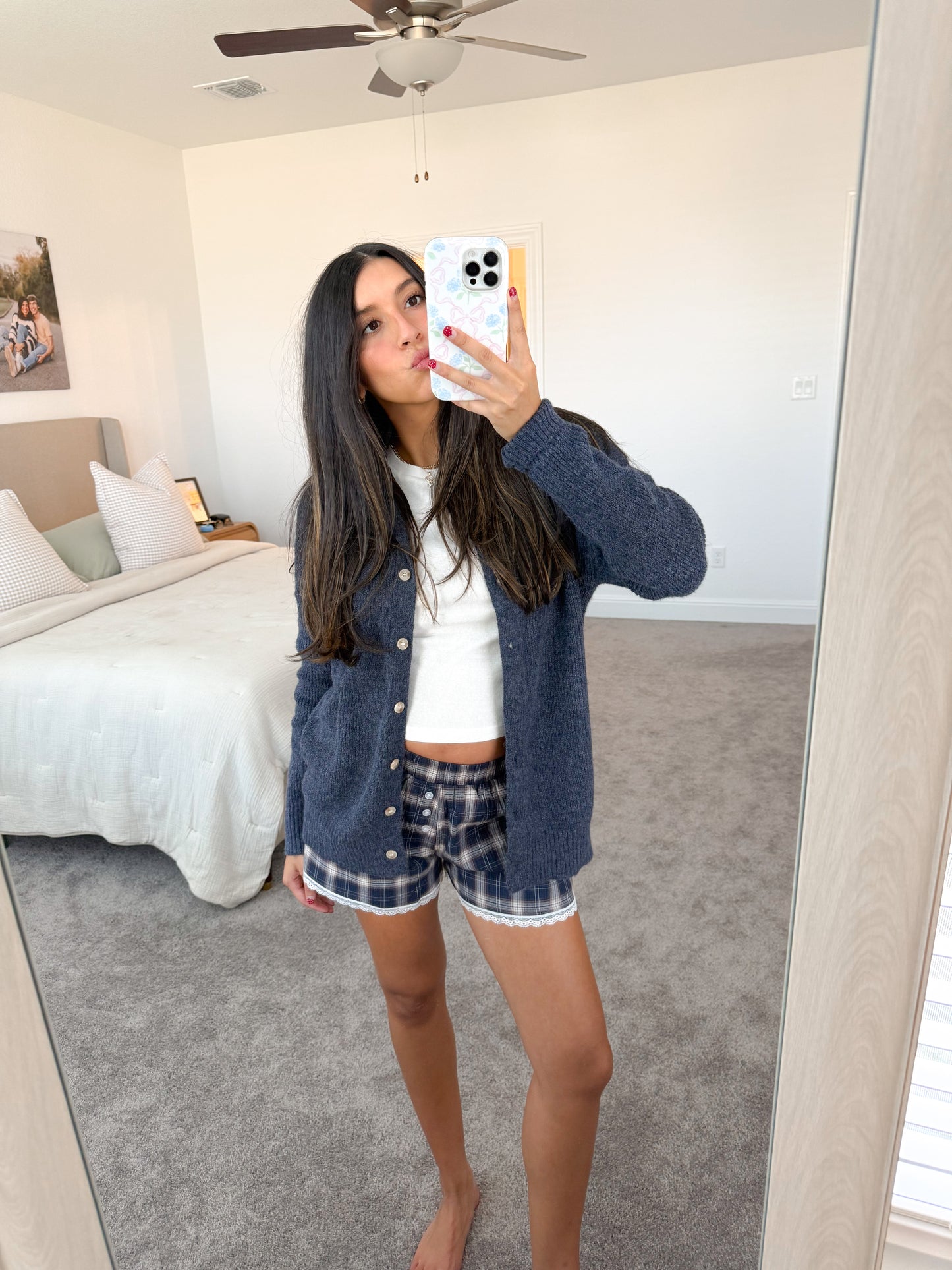 lace ribbon shorts