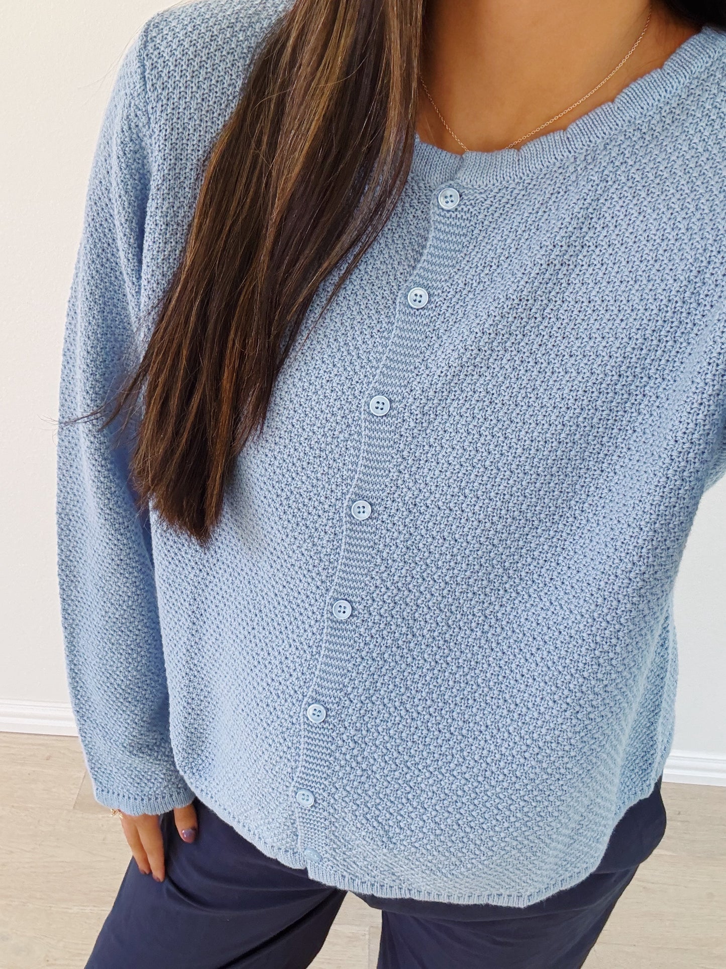 the Cara cardigan -SKY BLUE