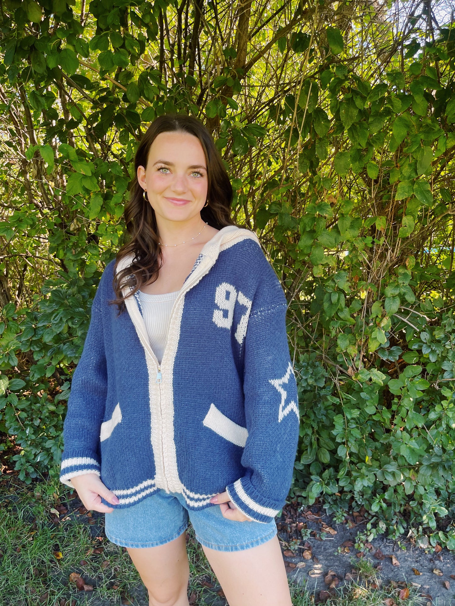 vintage midnight zip up