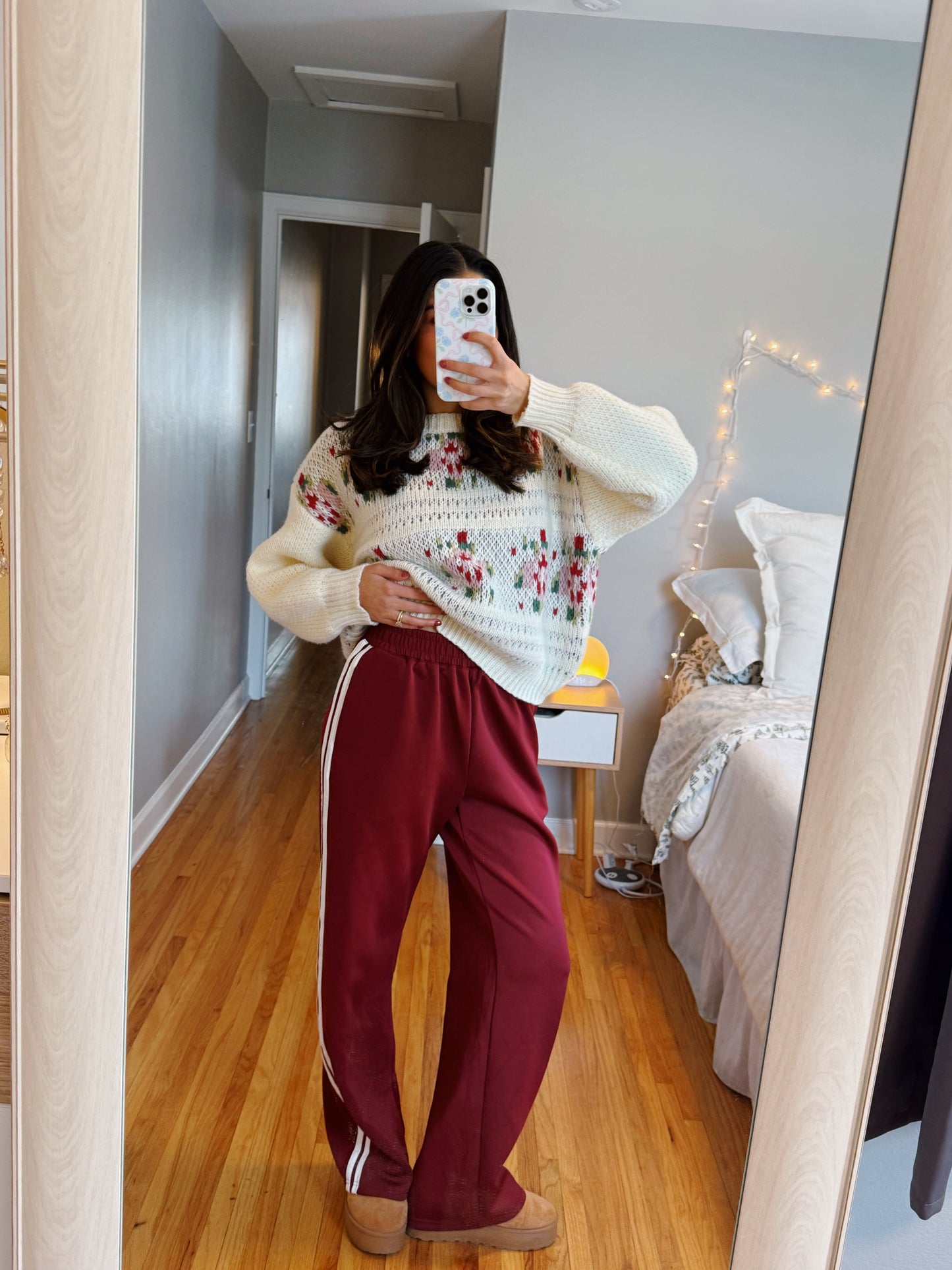 cranberry frost track pants