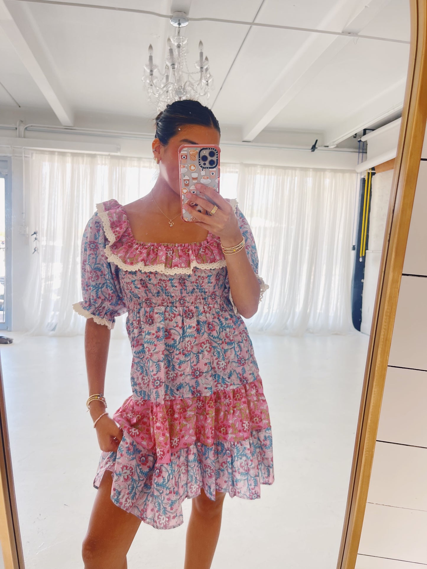spring lovin' floral dress