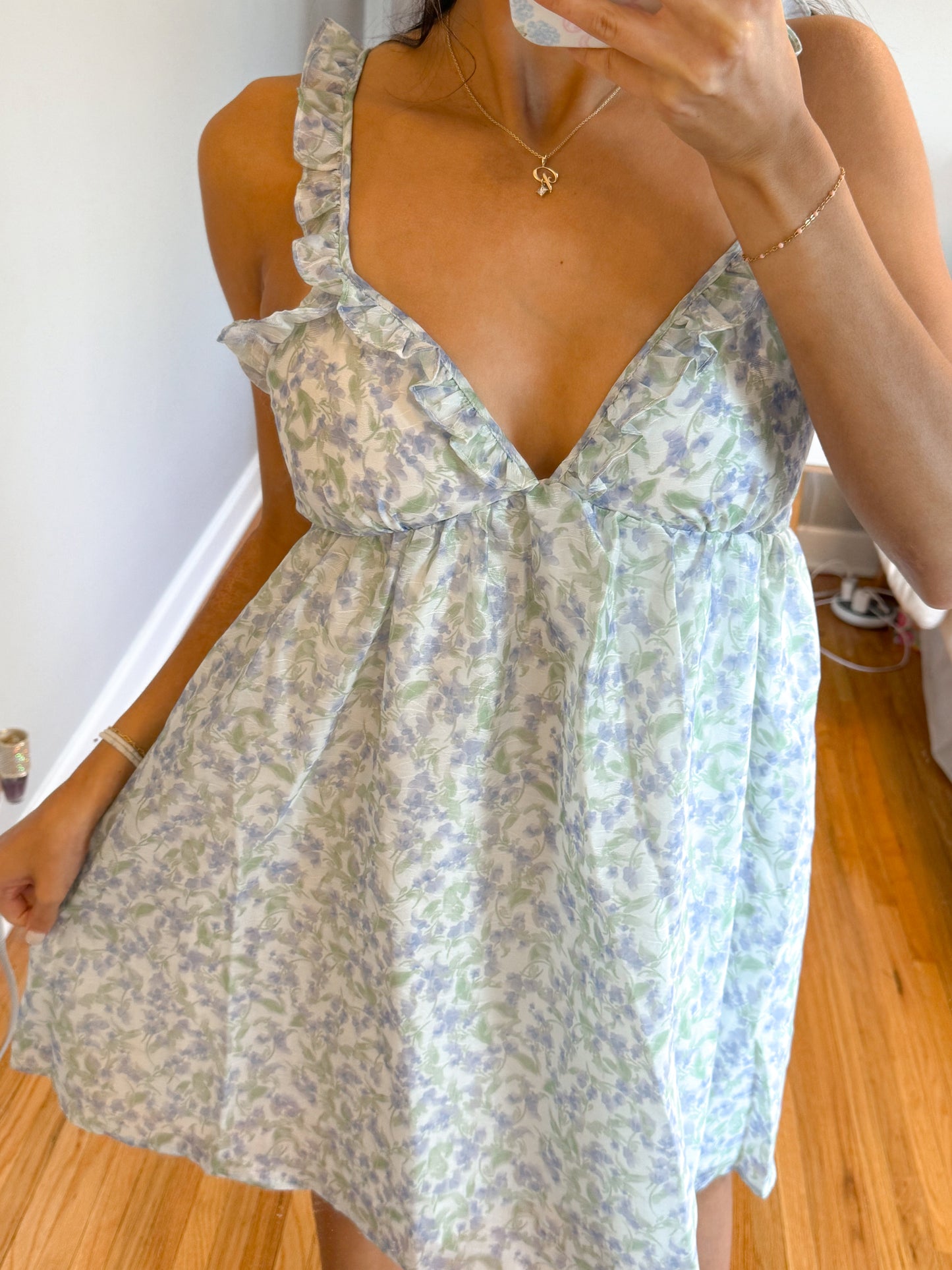 garden fairy babydoll dress