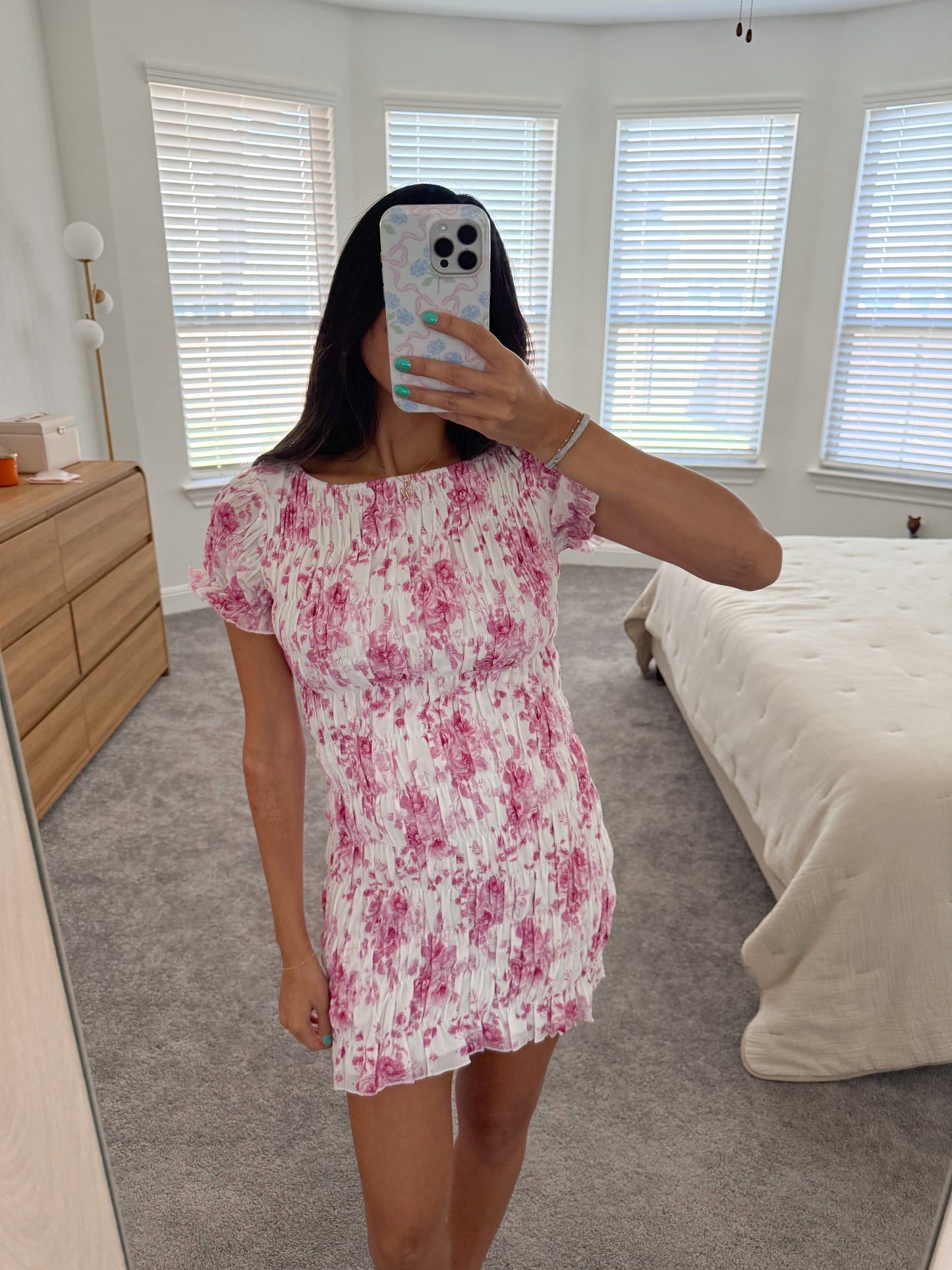 heaven plum mini dress