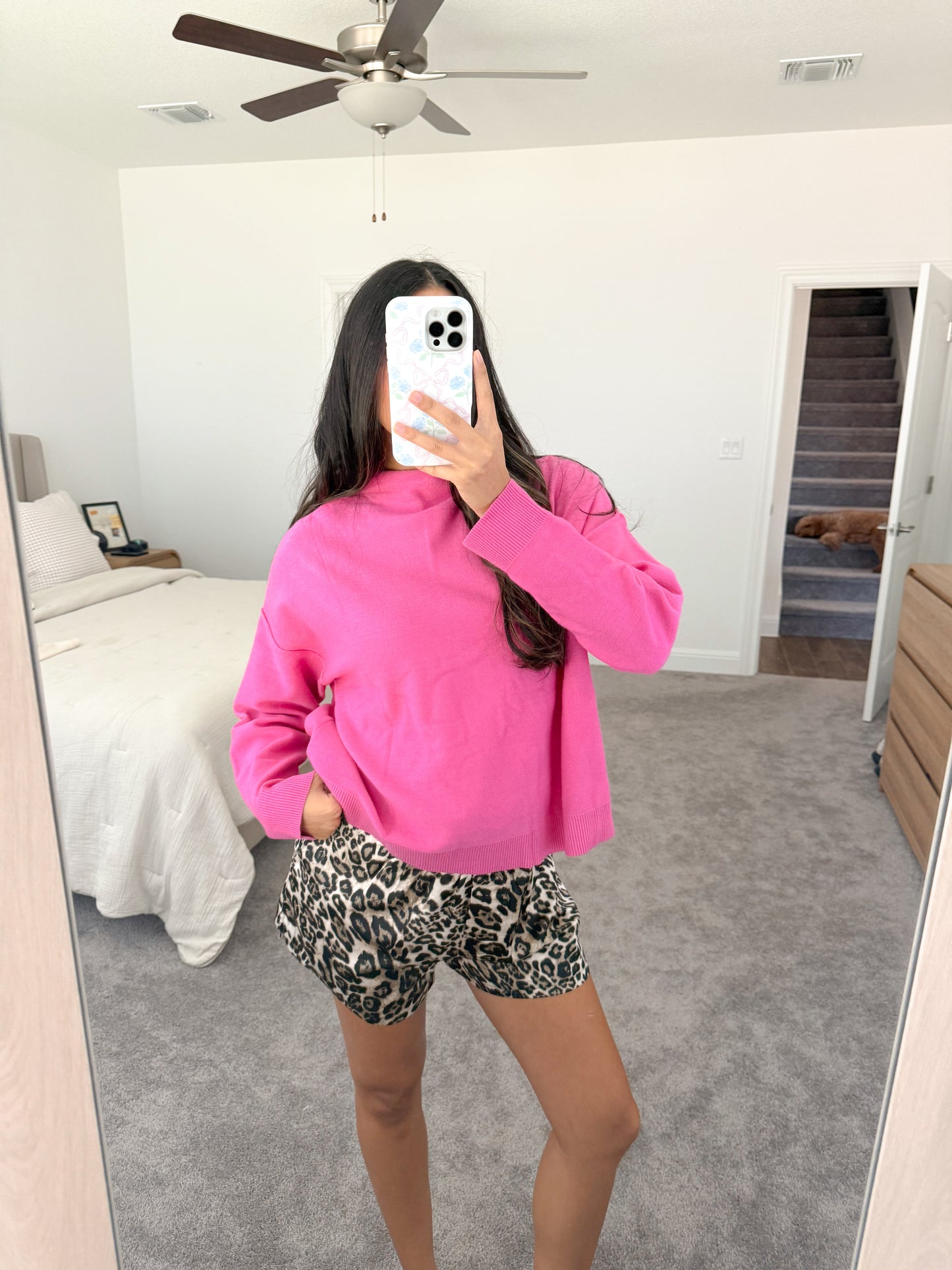the Rory sweater -FUCHSIA