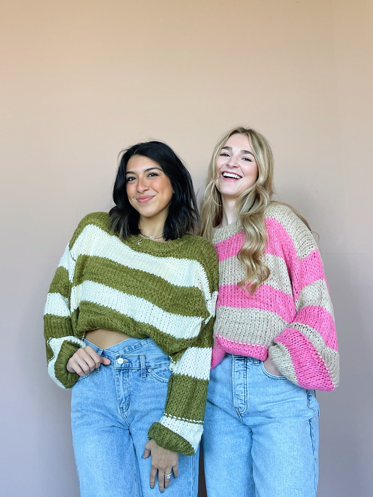 sailor knit sweater -olive