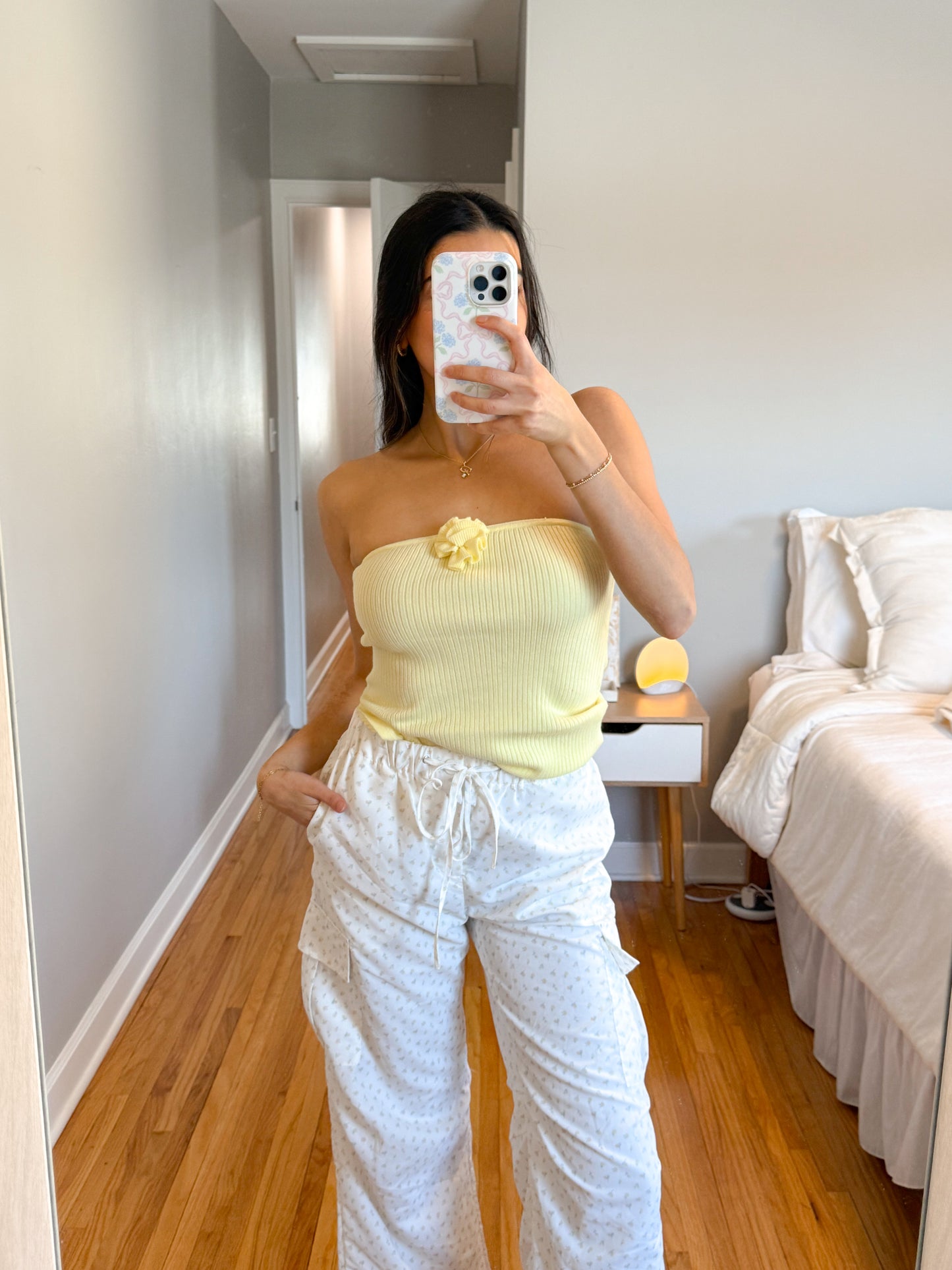ditsy floral cargo pants