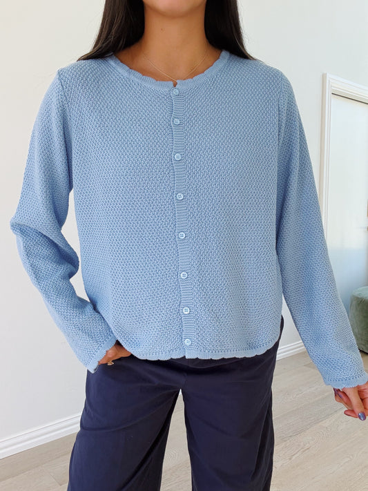 the Cara cardigan -SKY BLUE