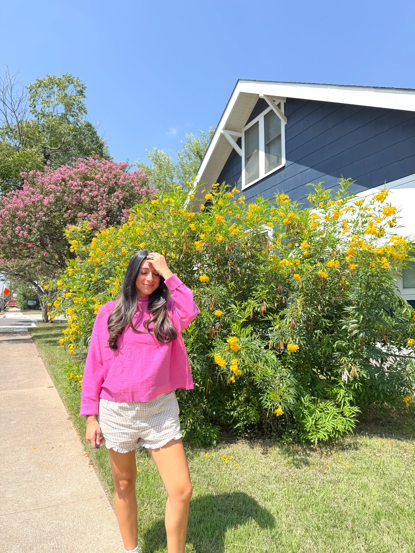 the Rory sweater -FUCHSIA