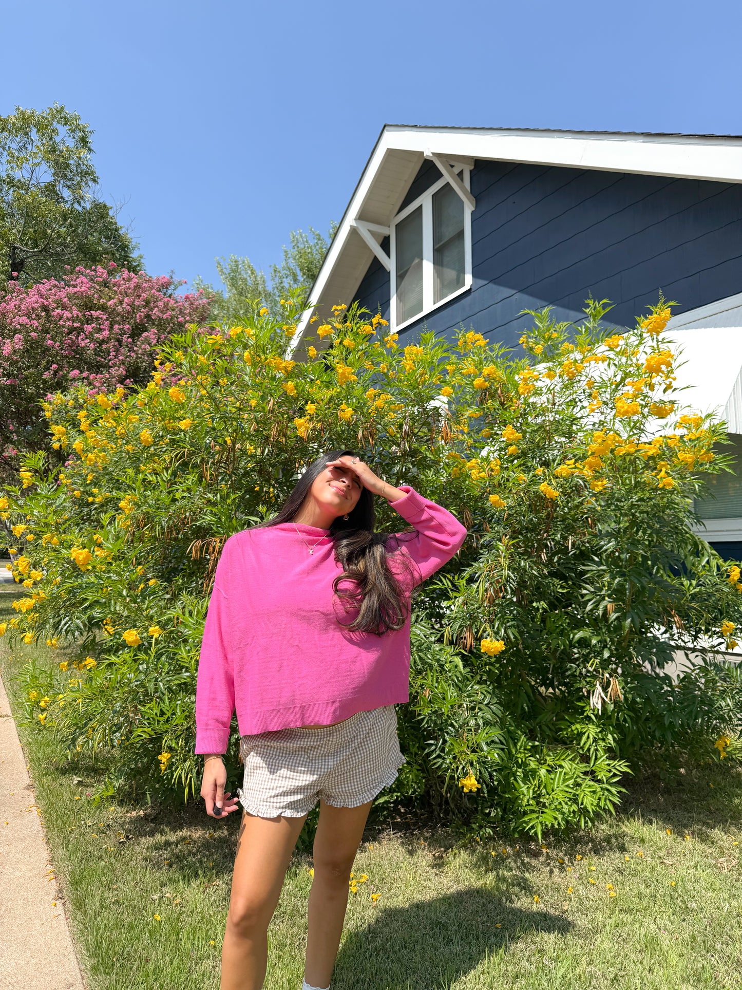 the Rory sweater -FUCHSIA