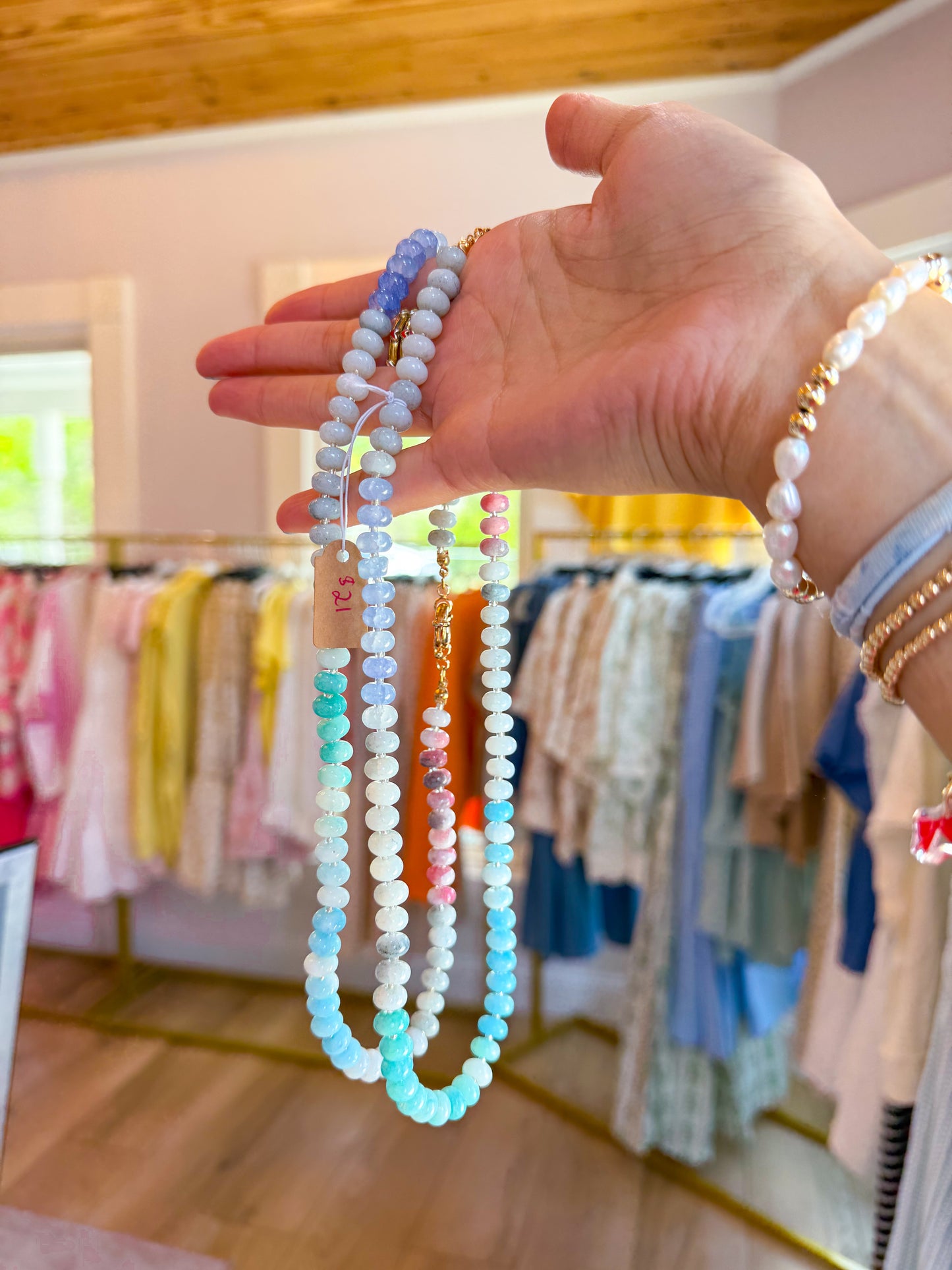 colorful beaded necklace