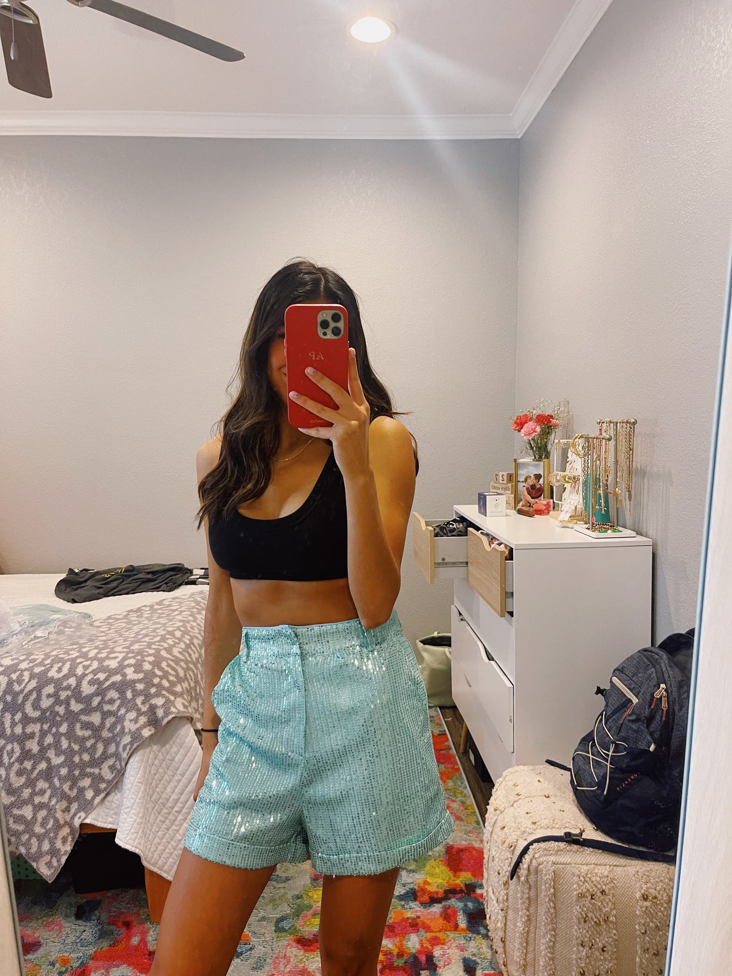 bejeweled night shorts