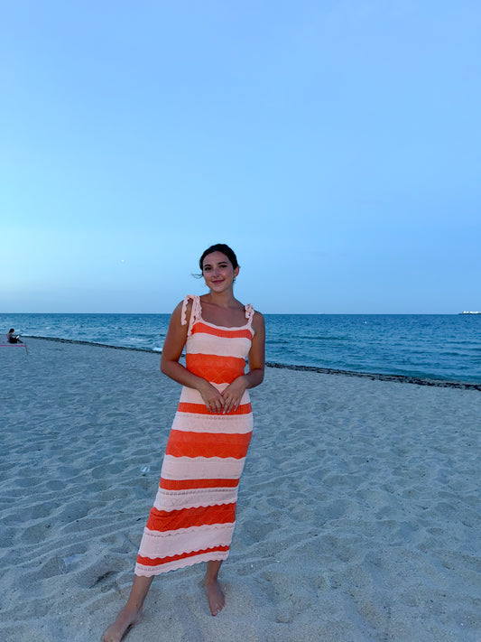 orange dream maxi dress